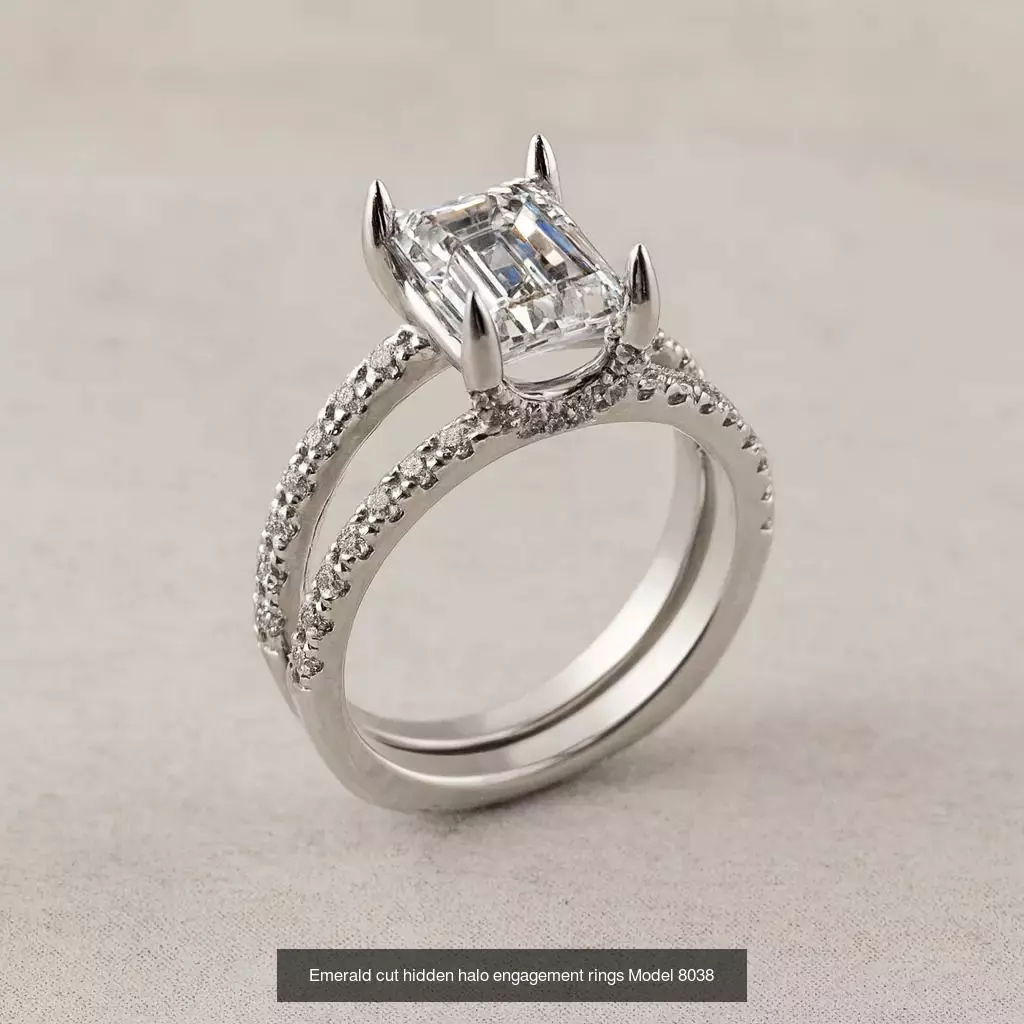 Solitaire engagement rings 3D Model Collection_128