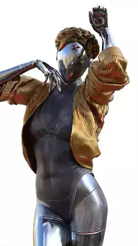 Atomic Heart Futuristic Elegance Meets Cybernetic Power 