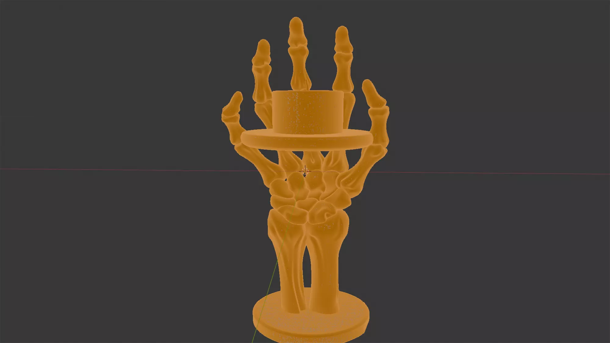 Skeletal Hand Candle Holder 3D Print Model 3D print model_5