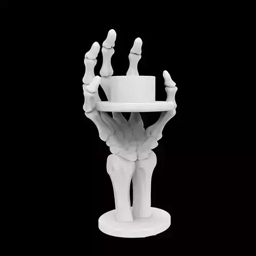 Skeletal Hand Candle Holder 3D Print Model