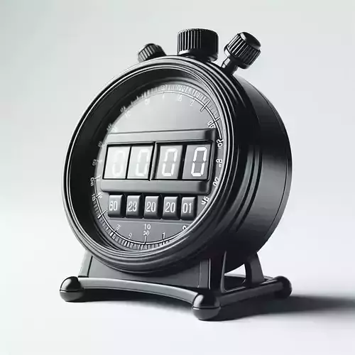 3D Digital Clock Black Friday Countdown Display