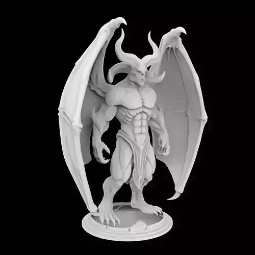 Demon Lord Statue 3D Print Model