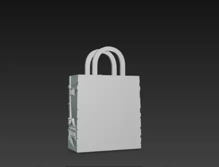3D Urban Shopping Bag Tower Black Friday Concept 3D print model_9