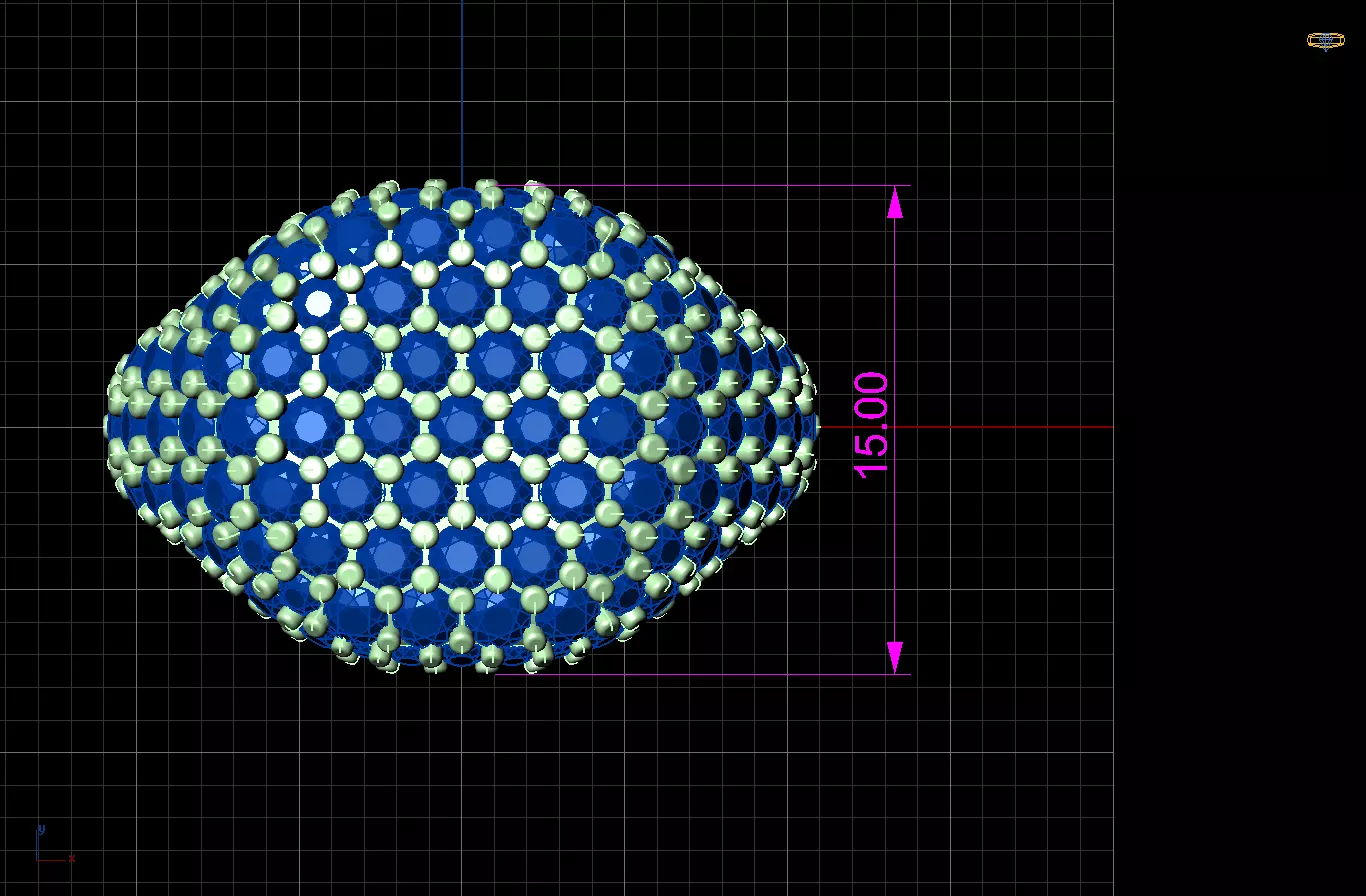 pave ring 3D print model_9