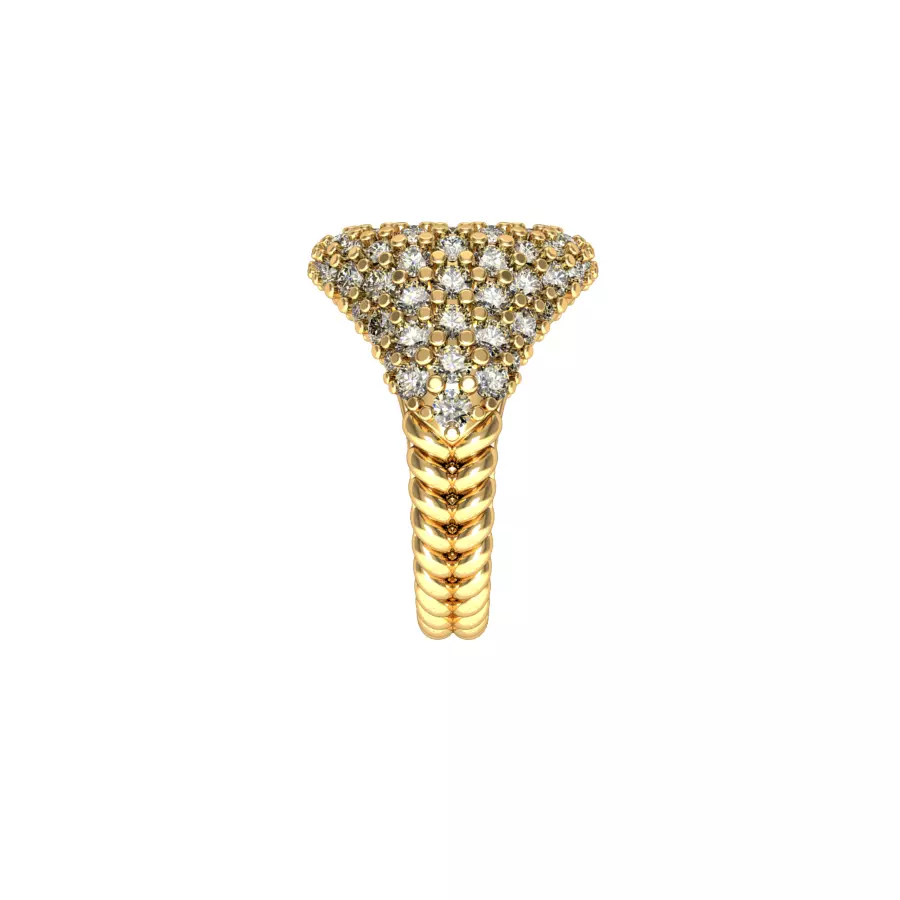 pave ring 3D print model_3