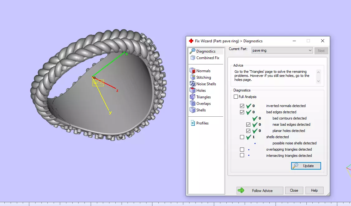 pave ring 3D print model_6