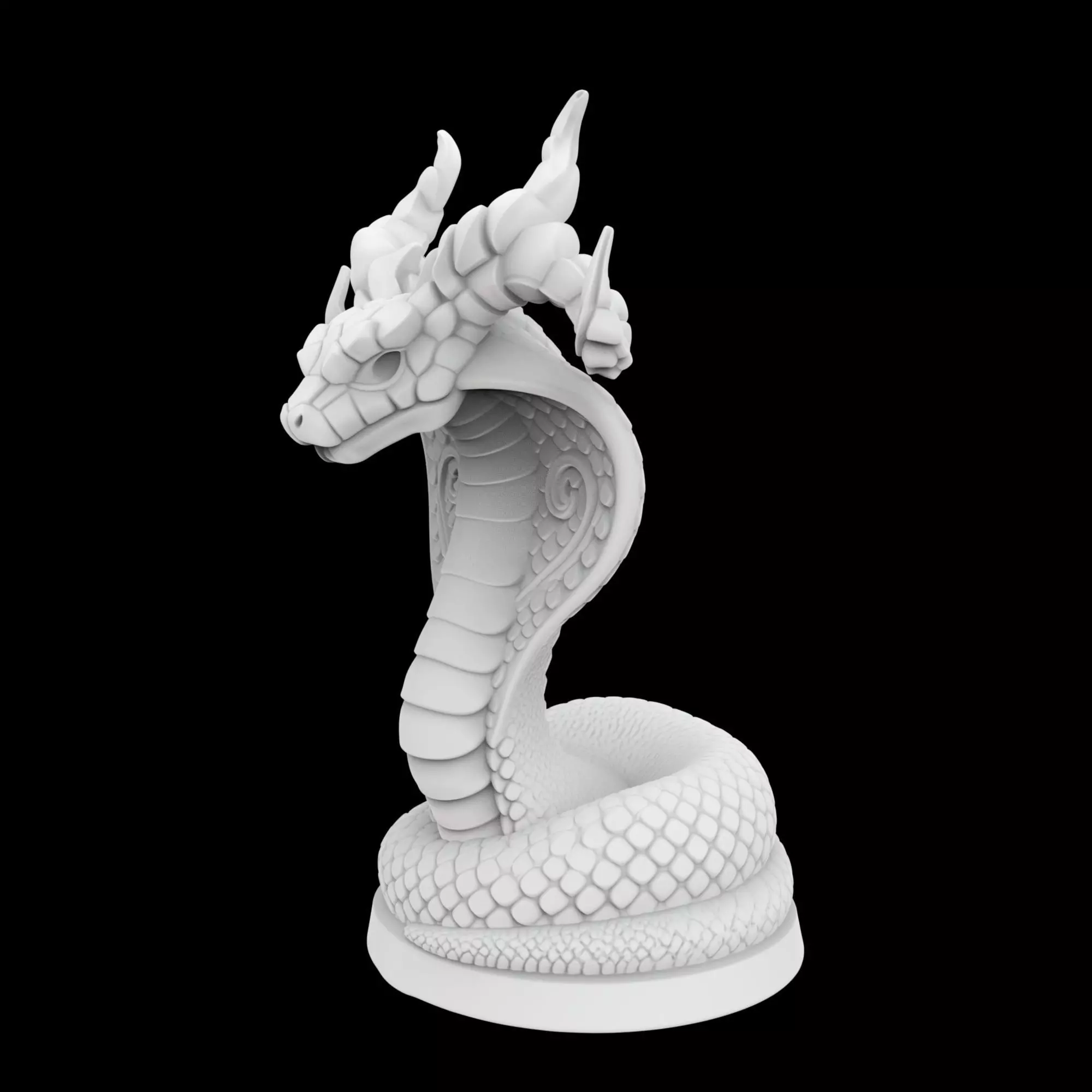 Extended Cobra Mythic Statue 3D Print Model 3D print model_1