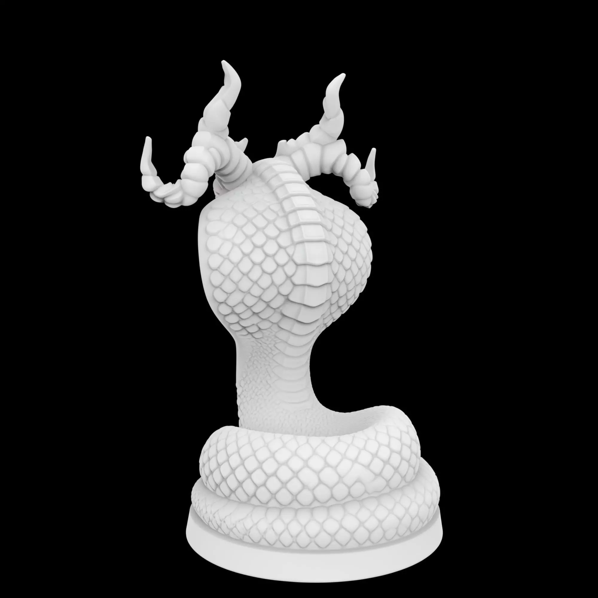 Extended Cobra Mythic Statue 3D Print Model 3D print model_2