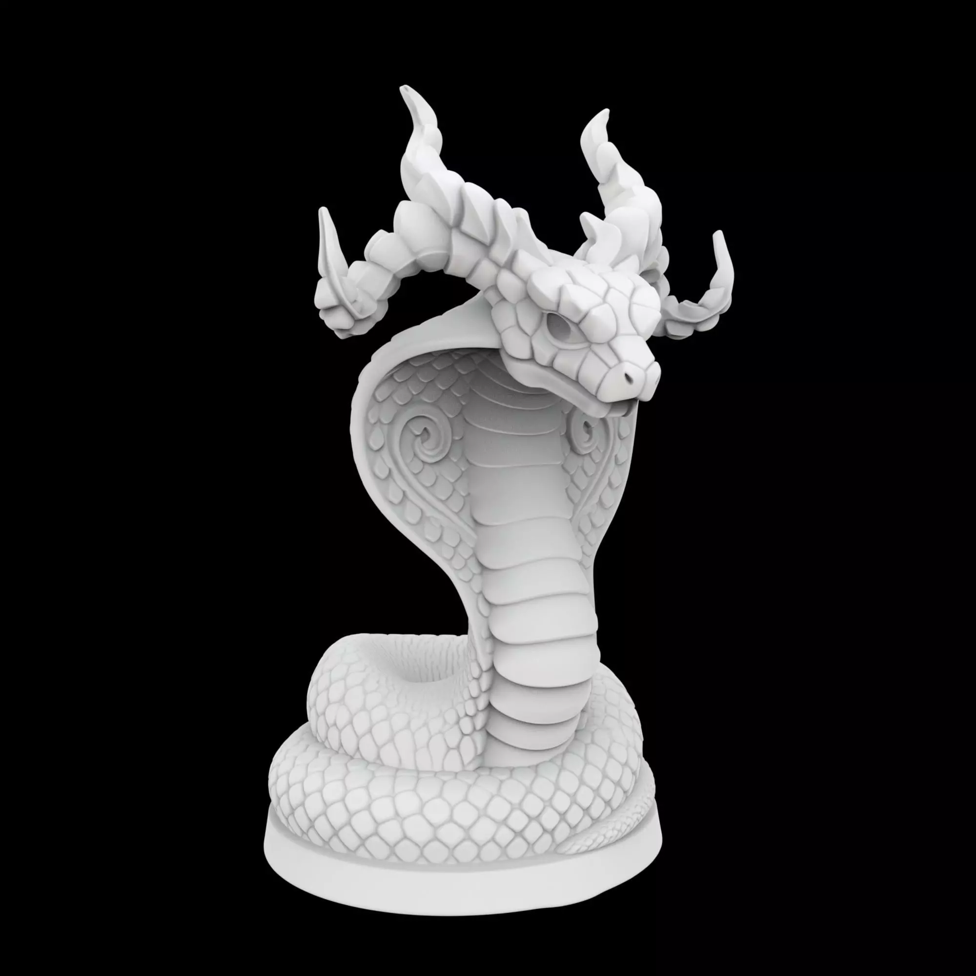 Extended Cobra Mythic Statue 3D Print Model 3D print model_0
