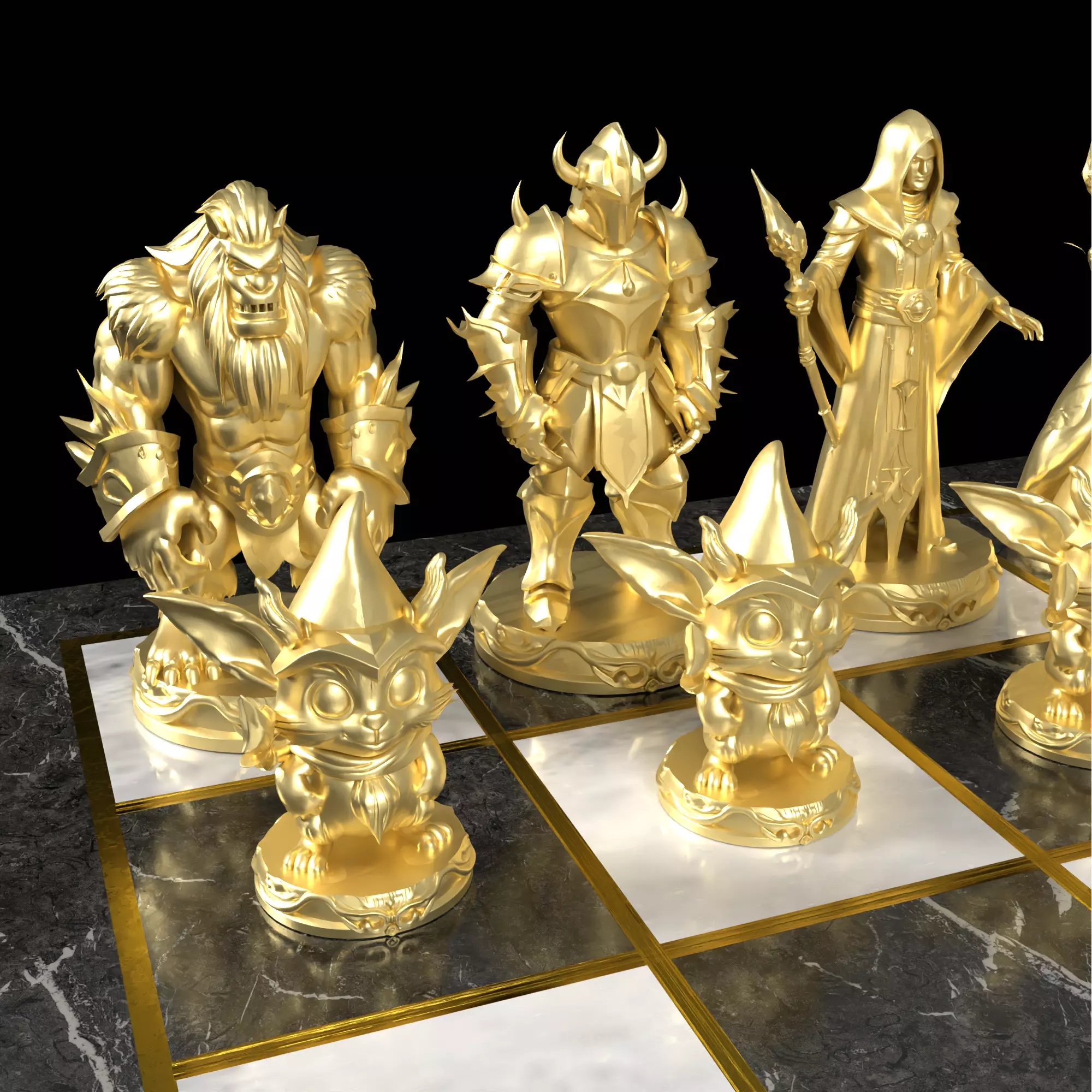 Dota Legends Chess Set Radiant Versus Dire 3D print model_24