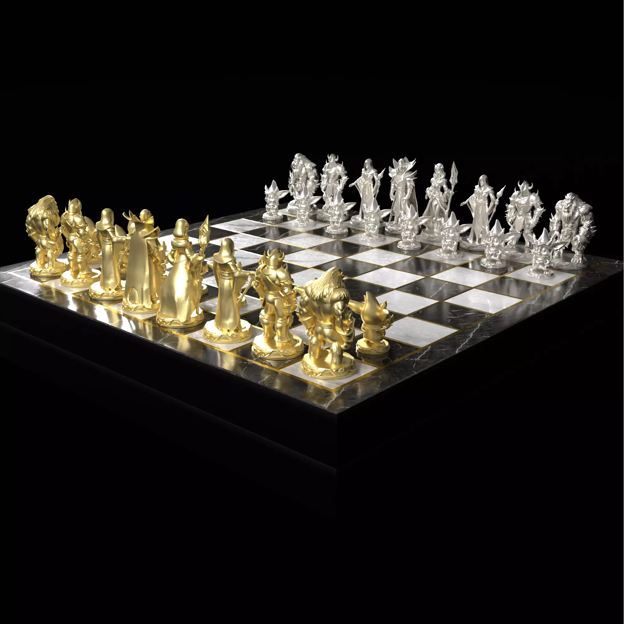 Dota Legends Chess Set Radiant Versus Dire 3D print model_20