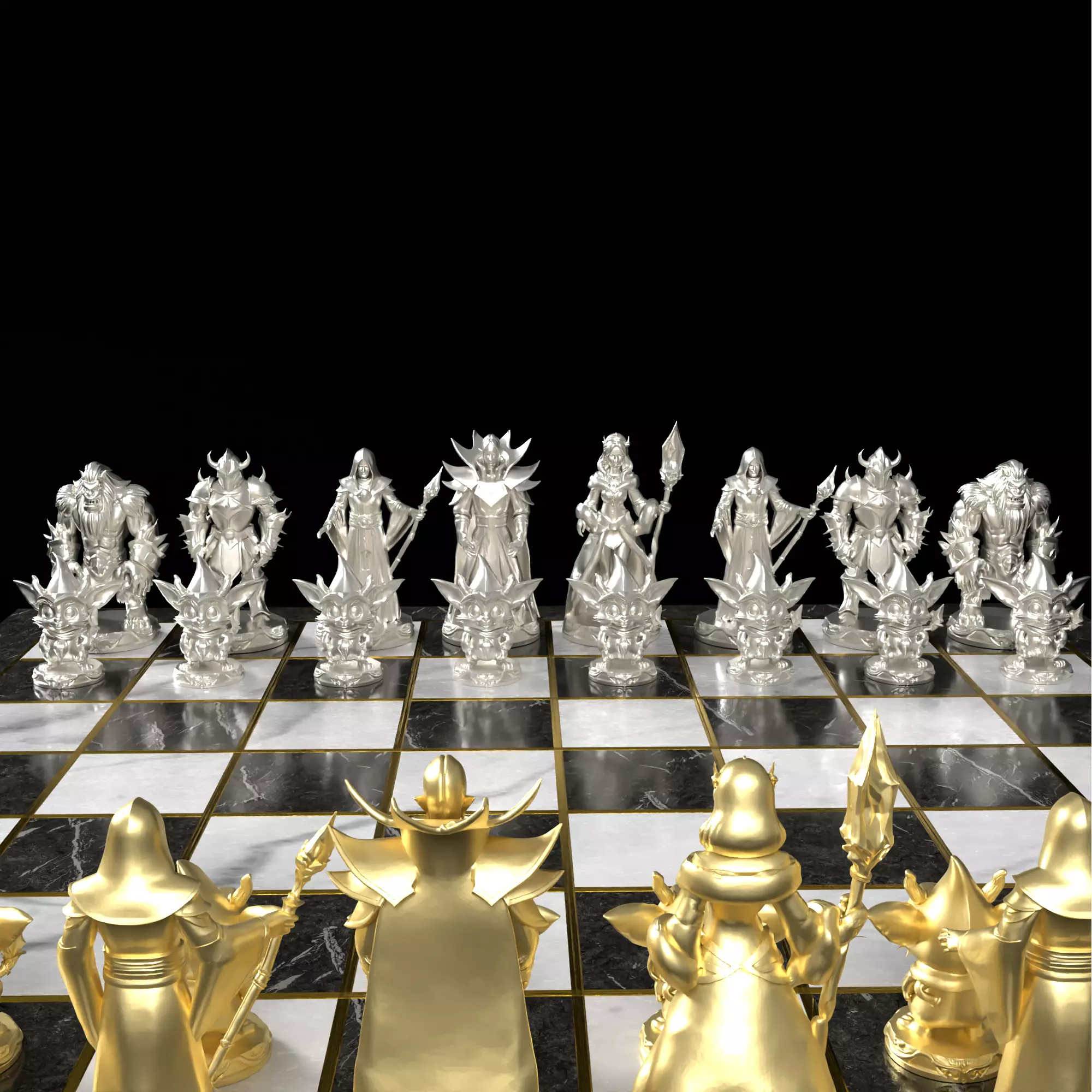 Dota Legends Chess Set Radiant Versus Dire 3D print model_31