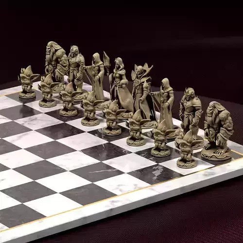 Dota Legends Chess Set Radiant Versus Dire