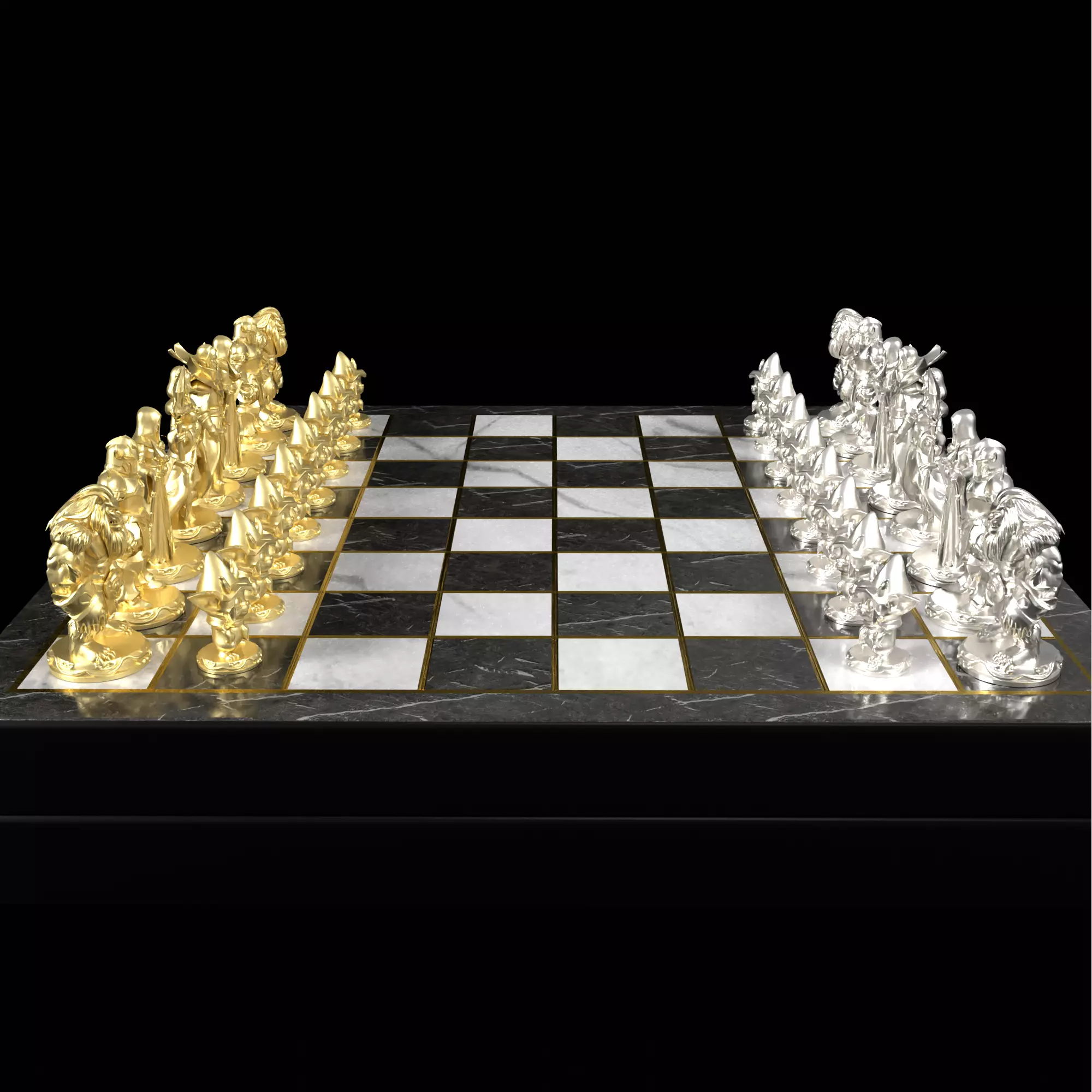 Dota Legends Chess Set Radiant Versus Dire 3D print model_8