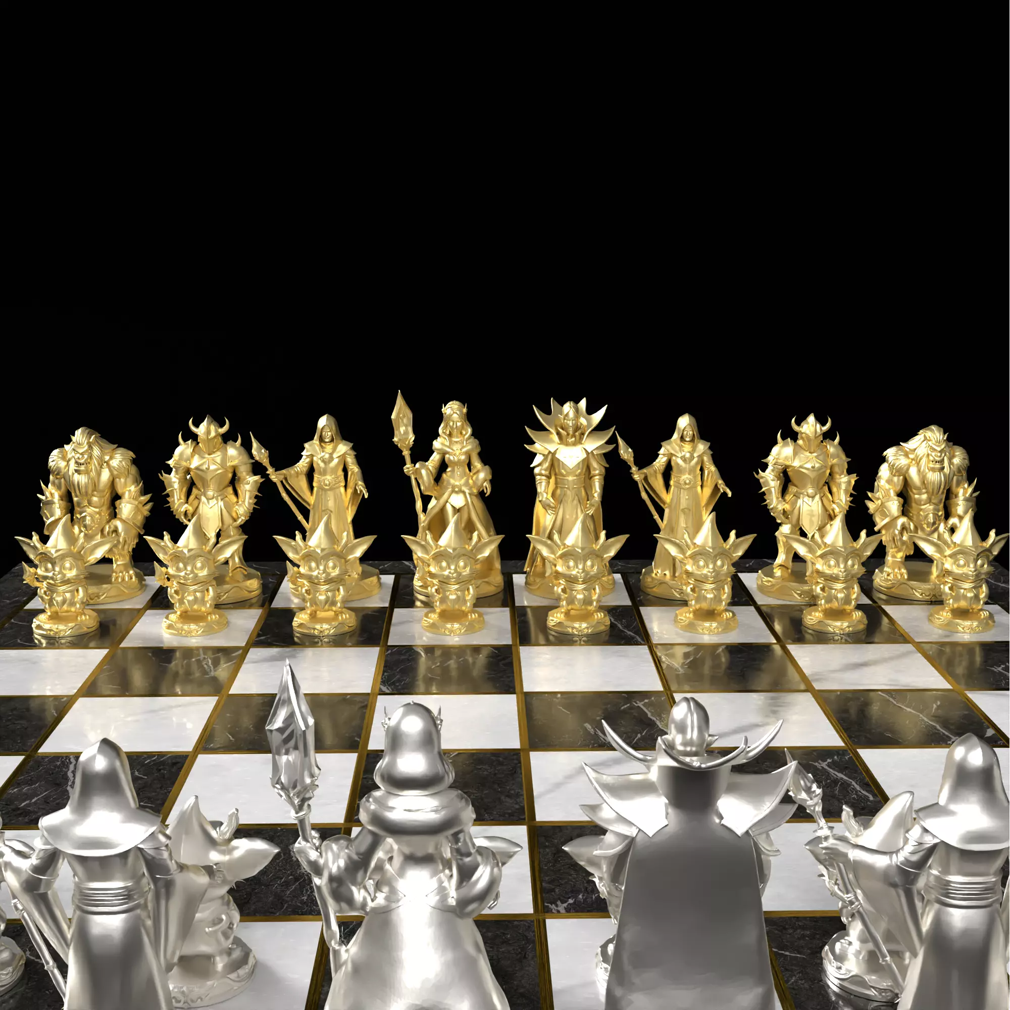 Dota Legends Chess Set Radiant Versus Dire 3D print model_29