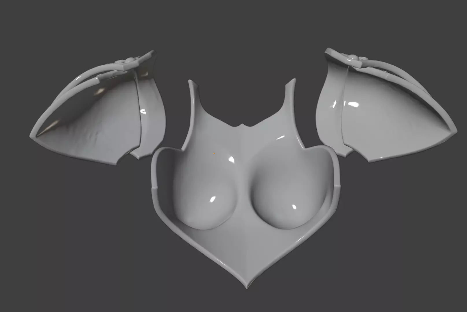 VALKYRIE BREASTPLATE AND PAULDRONS 3D print model_5