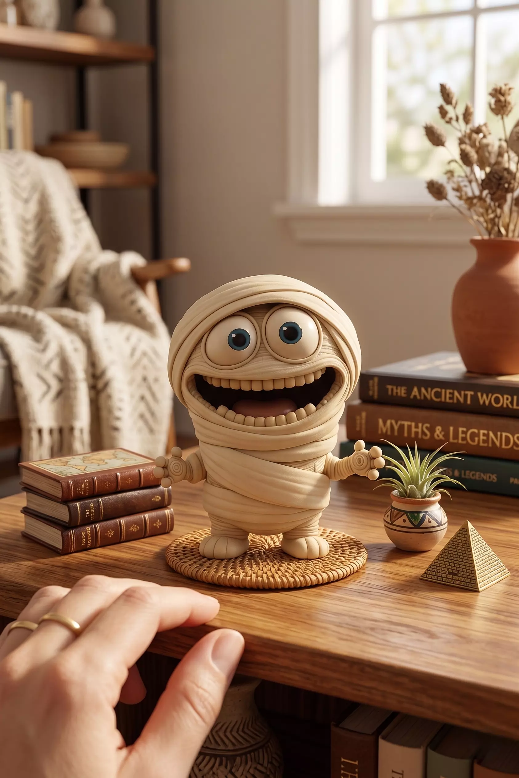 Kawaii Mummy with Toothy Smile 3D print model