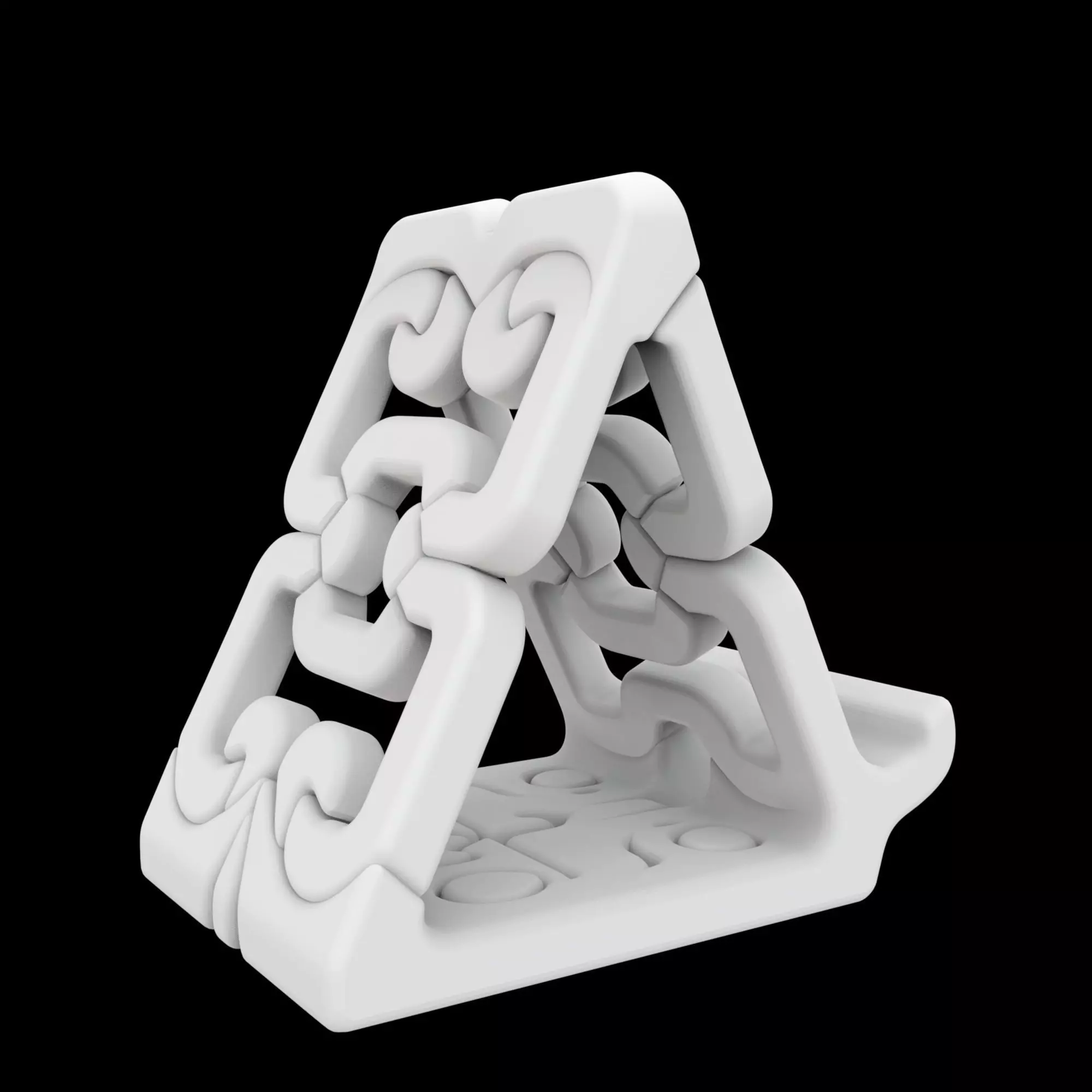 Puzzle Link Phone Stand 3D Print Model 3D print model_3