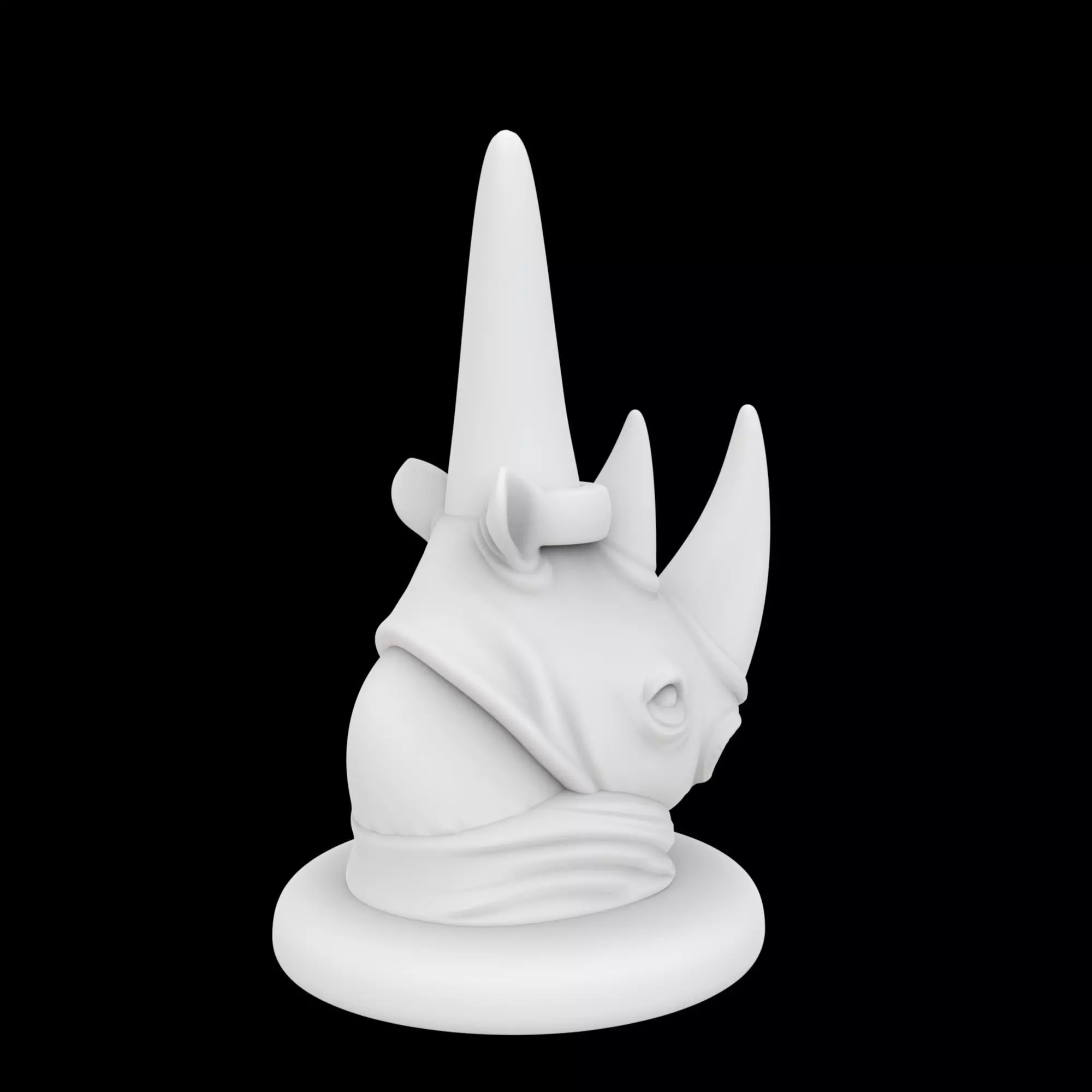 Rhino Ring Holder 3D Print Model 3D print model_3