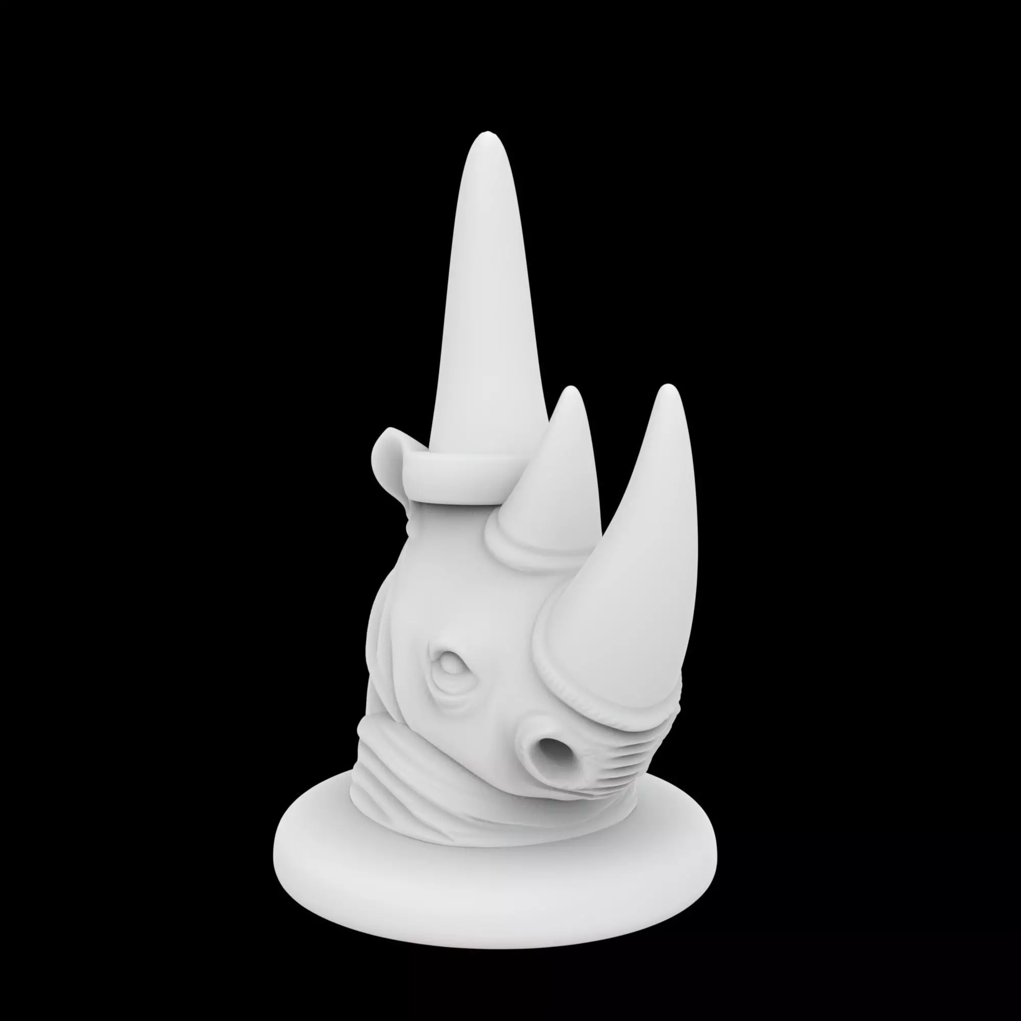Rhino Ring Holder 3D Print Model 3D print model_4