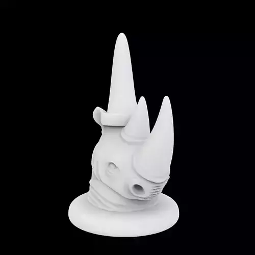 Rhino Ring Holder 3D Print Model