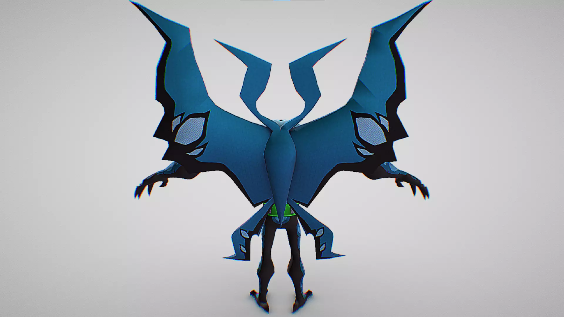 Big Chill - Omnitrix DNA sample Necrofriggian - Ben 10 Omniverse Low-poly 3D model_3