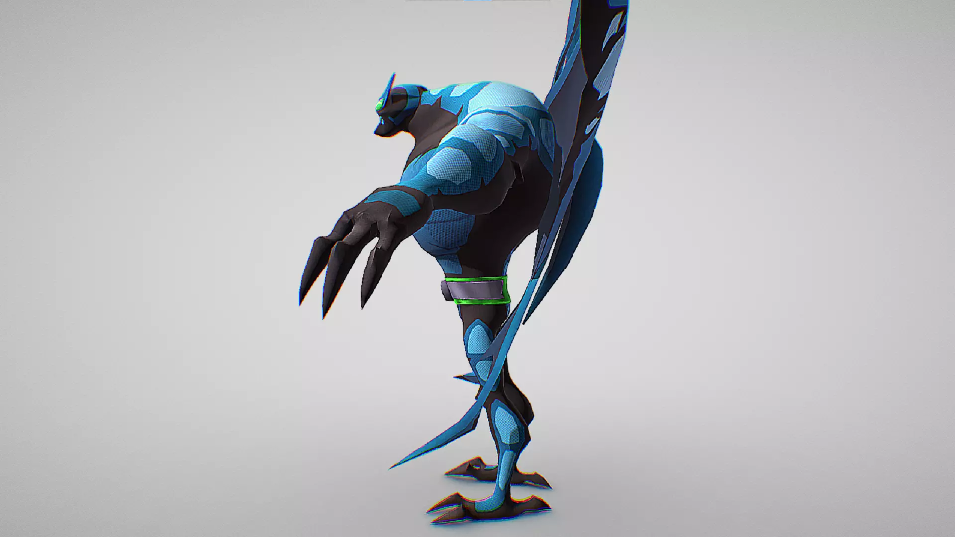 Big Chill - Omnitrix DNA sample Necrofriggian - Ben 10 Omniverse Low-poly 3D model_5