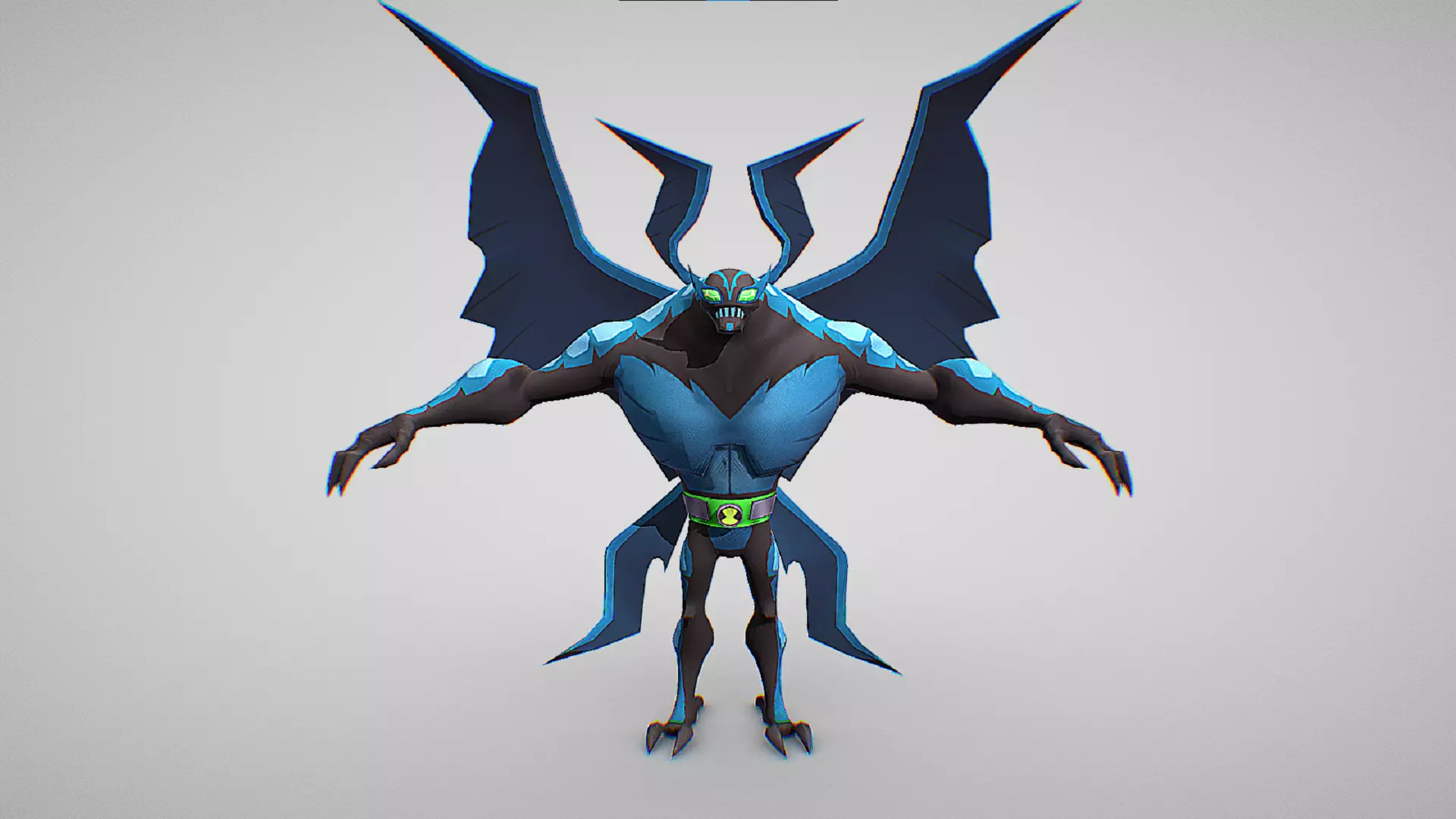 Big Chill - Omnitrix DNA sample Necrofriggian - Ben 10 Omniverse Low-poly 3D model_1
