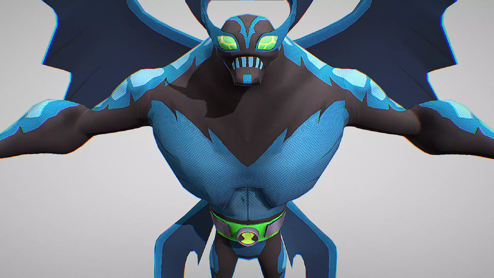 Big Chill - Omnitrix DNA sample Necrofriggian - Ben 10 Omniverse Low-poly 3D model_0