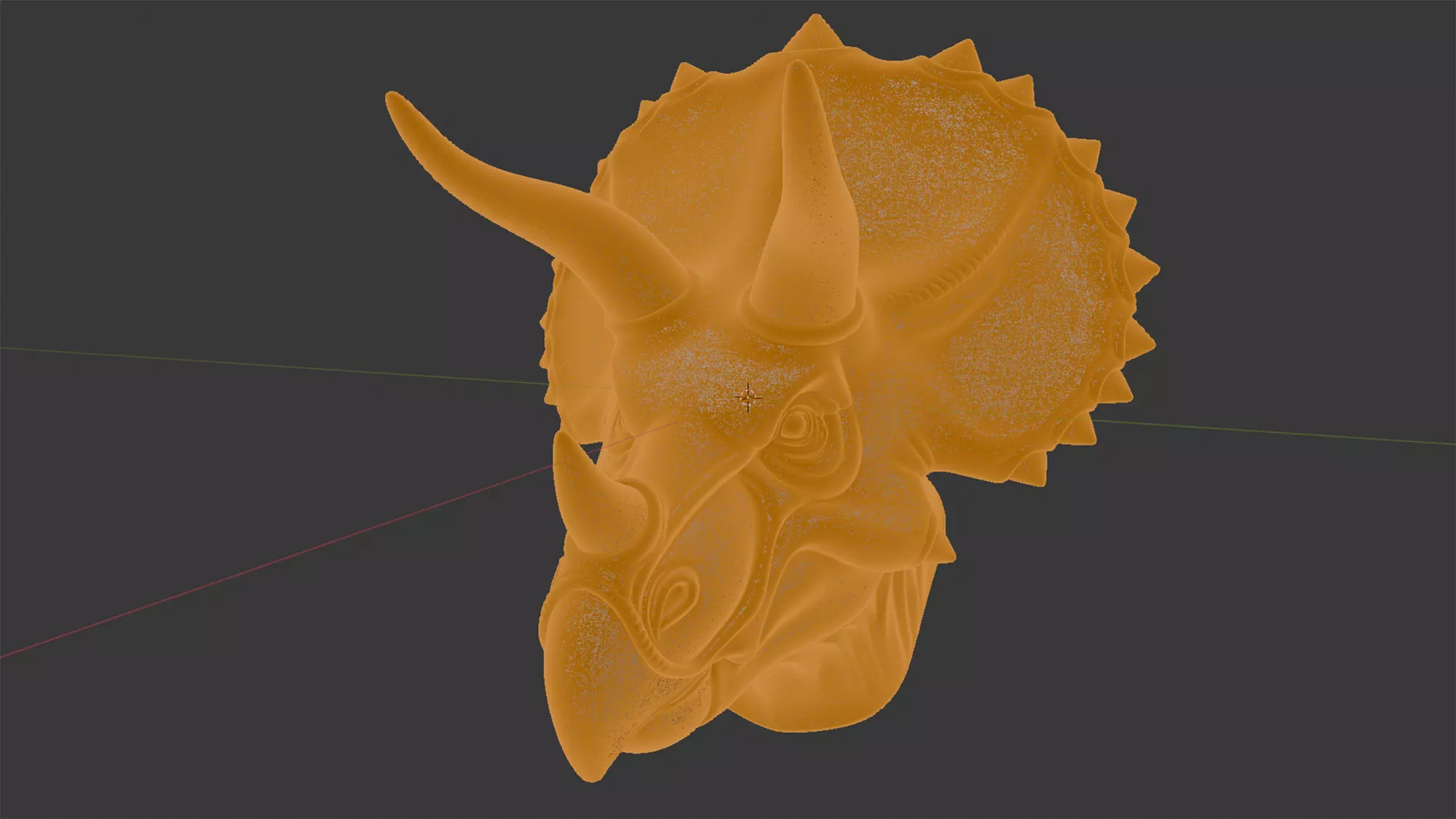 Triceratops Bust 3D Print Model 3D print model_5