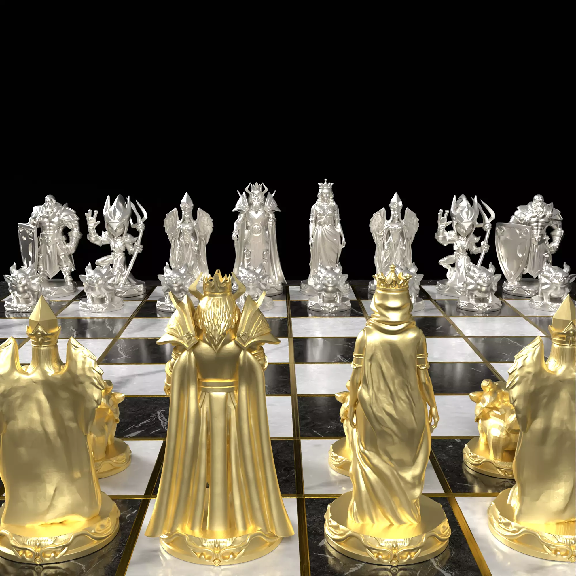 League of Legends Themed Chess Set Champions Arena 3D print model_31