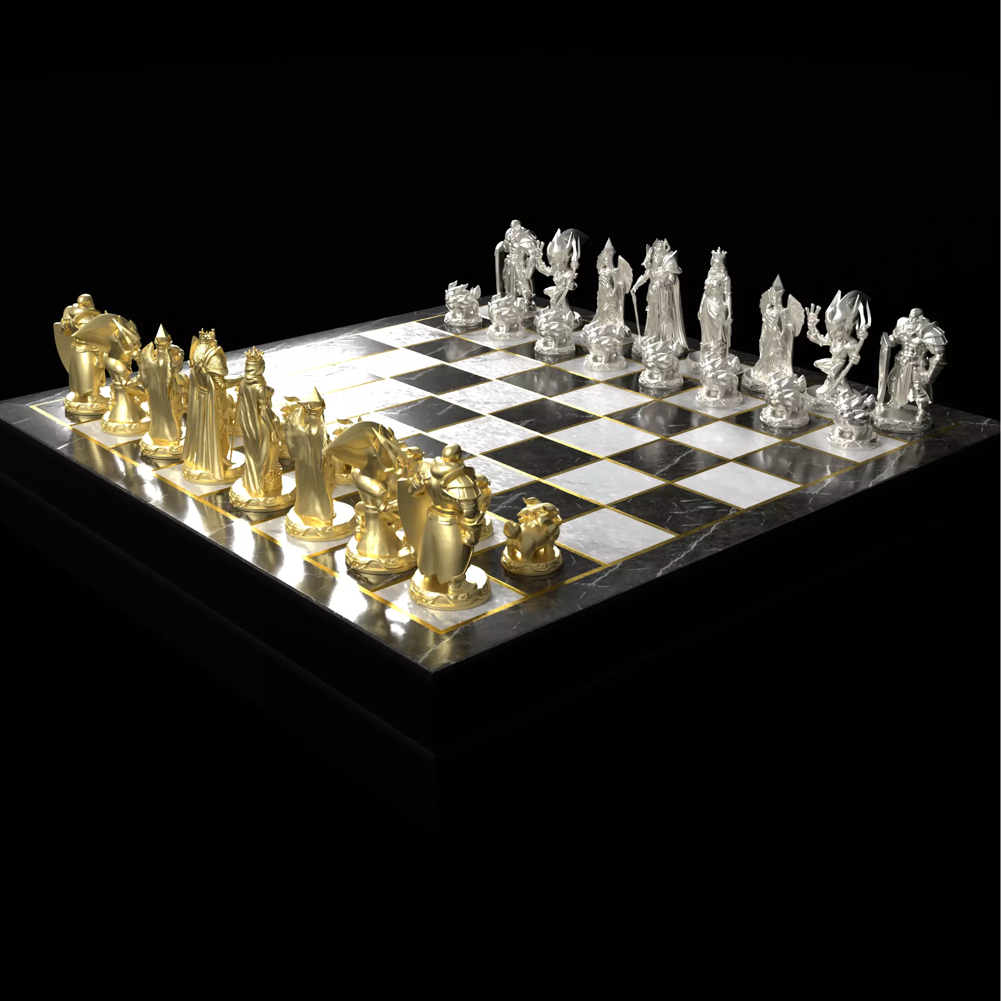 League of Legends Themed Chess Set Champions Arena 3D print model_20