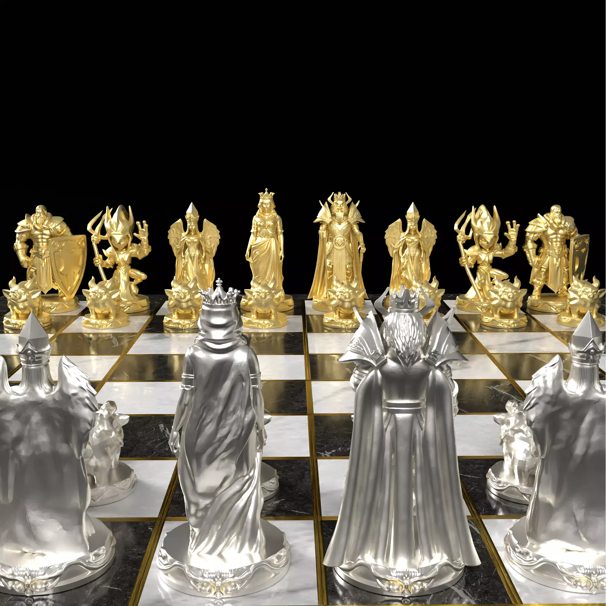 League of Legends Themed Chess Set Champions Arena 3D print model_30