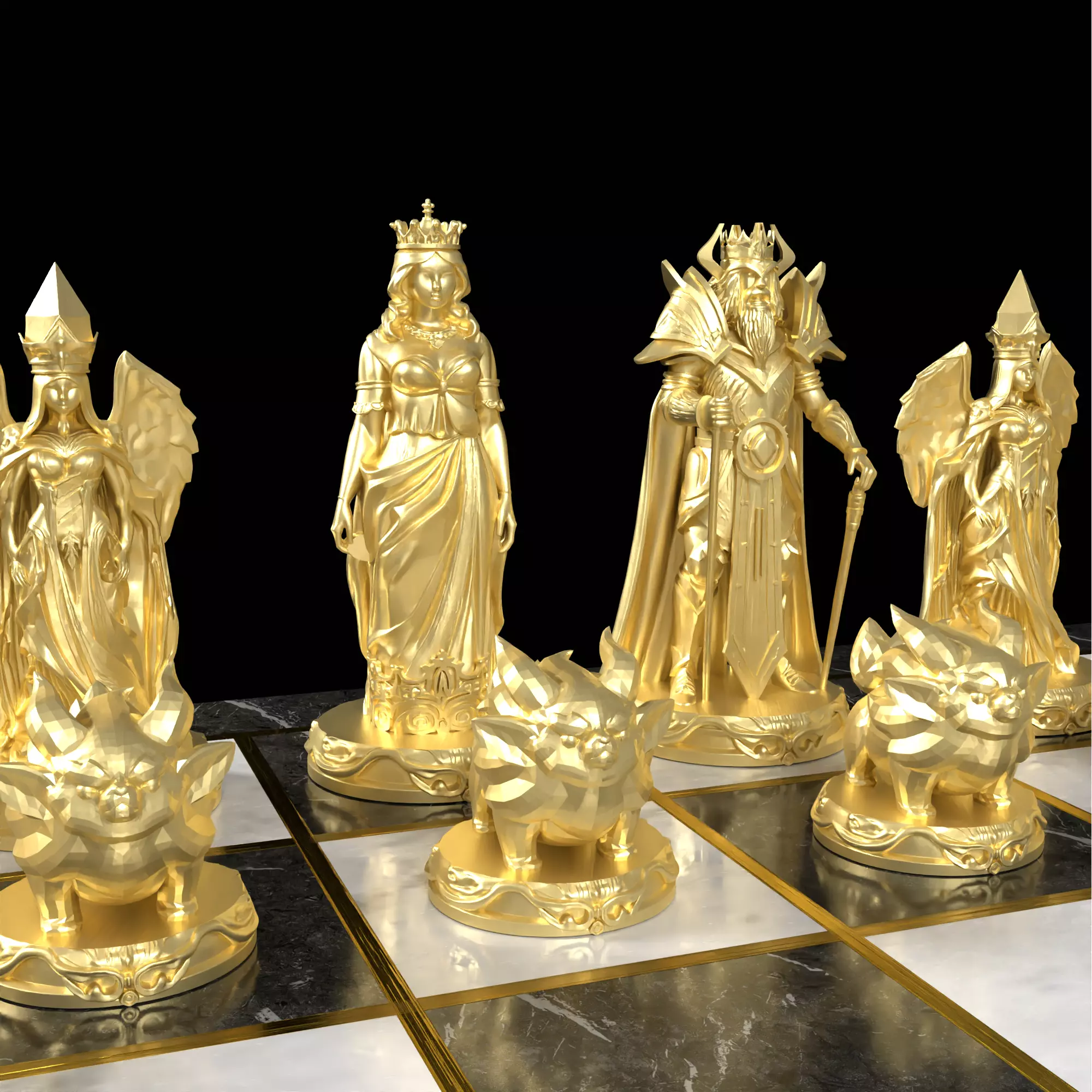 League of Legends Themed Chess Set Champions Arena 3D print model_6
