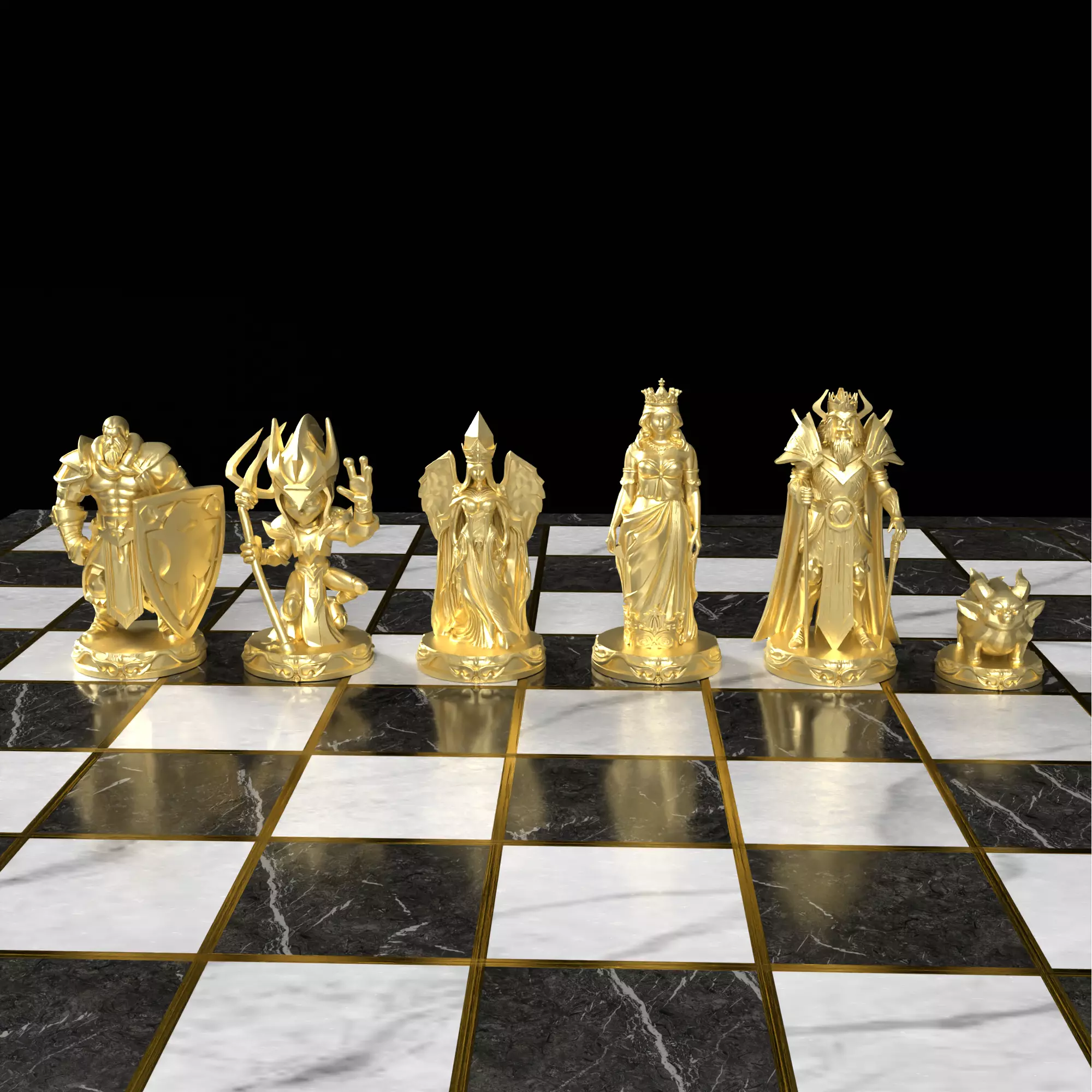 League of Legends Themed Chess Set Champions Arena 3D print model_34