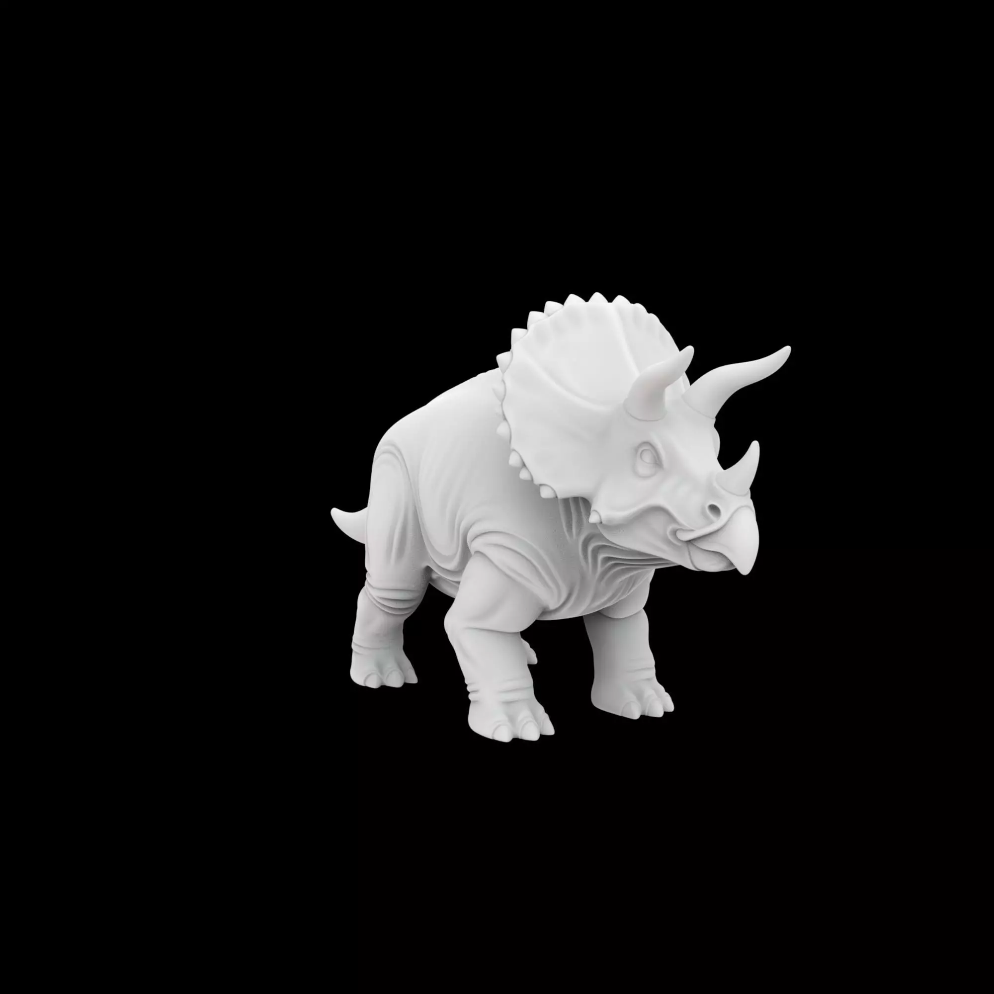 Triceratops Miniature 3D Print Model 3D print model_4