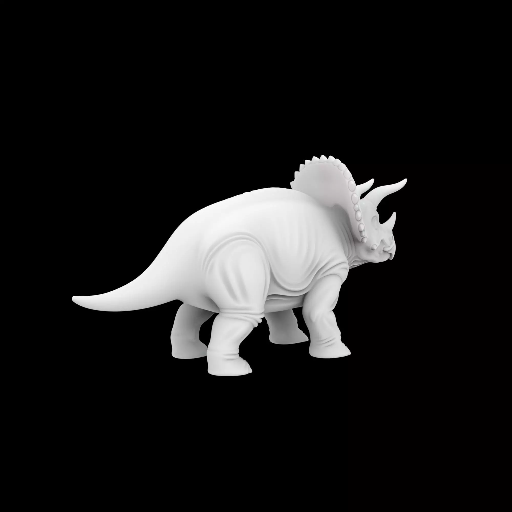 Triceratops Miniature 3D Print Model 3D print model_3
