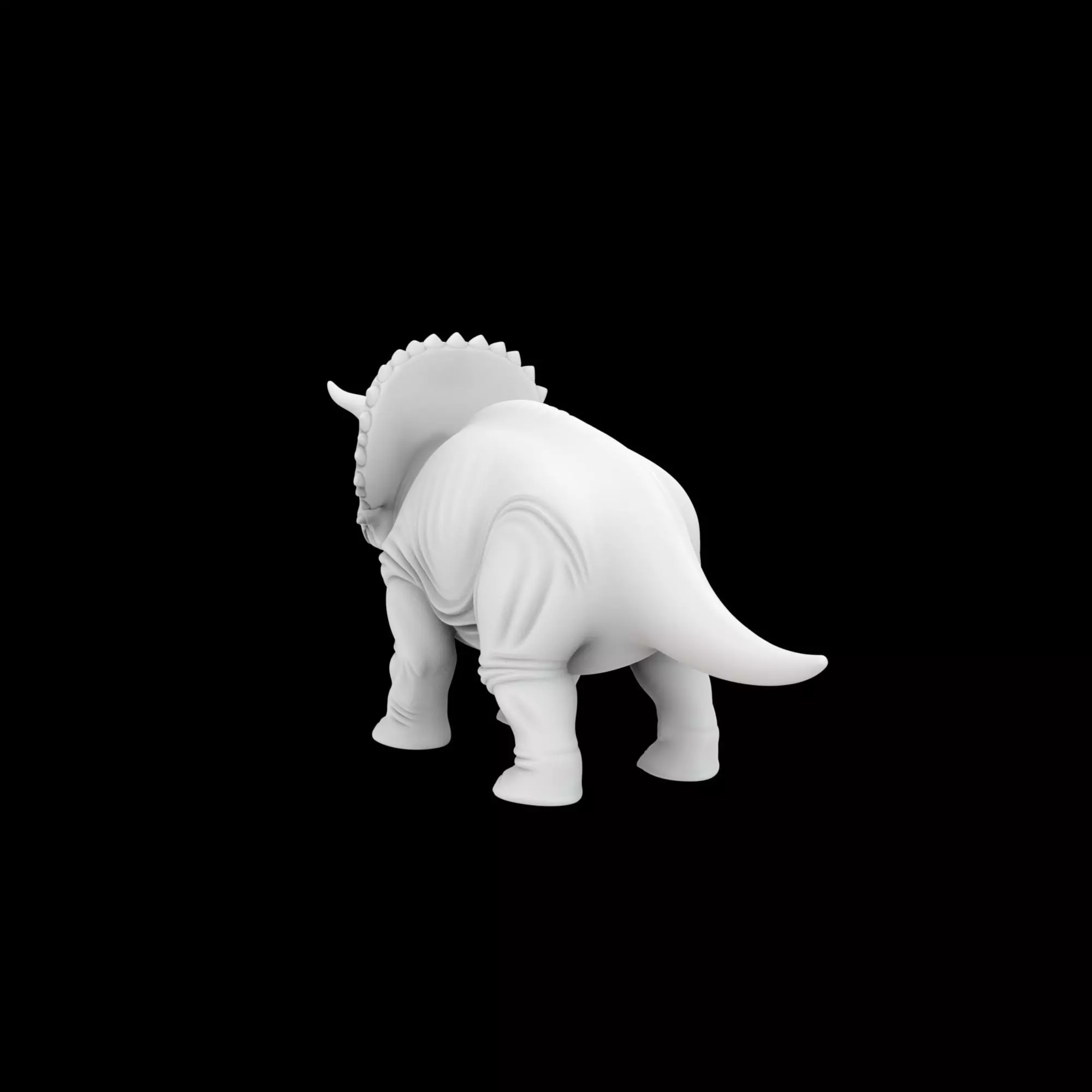 Triceratops Miniature 3D Print Model 3D print model_2