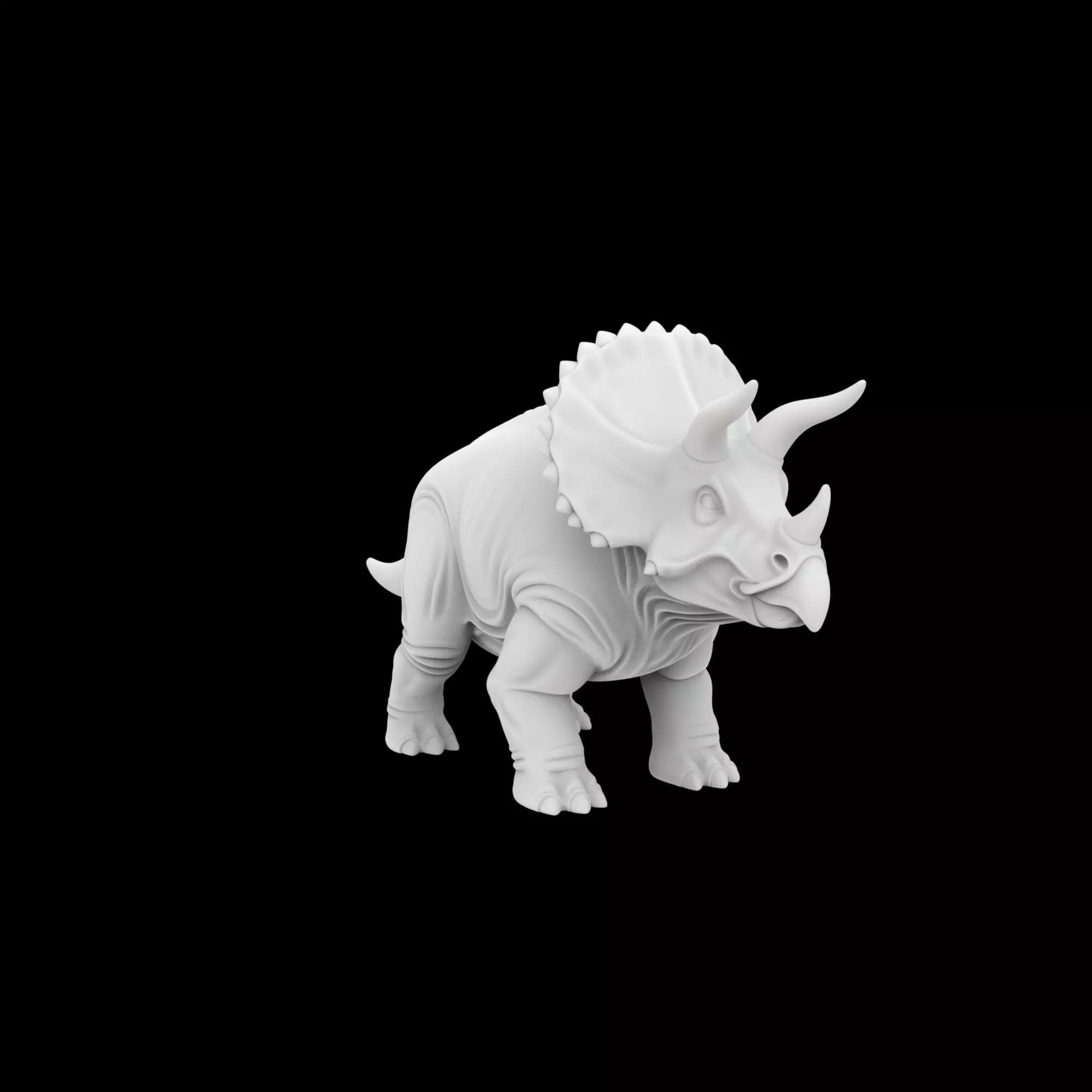 Triceratops Miniature 3D Print Model 3D print model_0