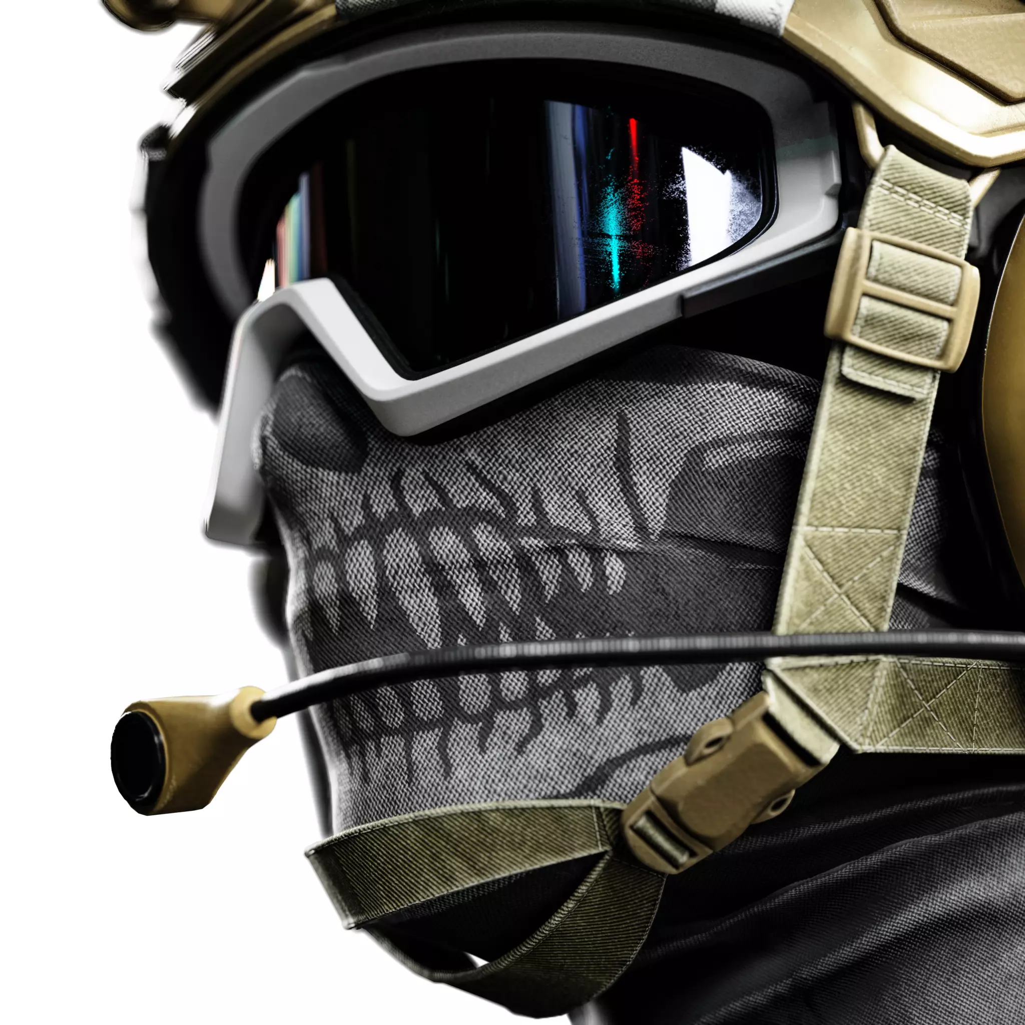 Military Tactical Helmet 3D model_18