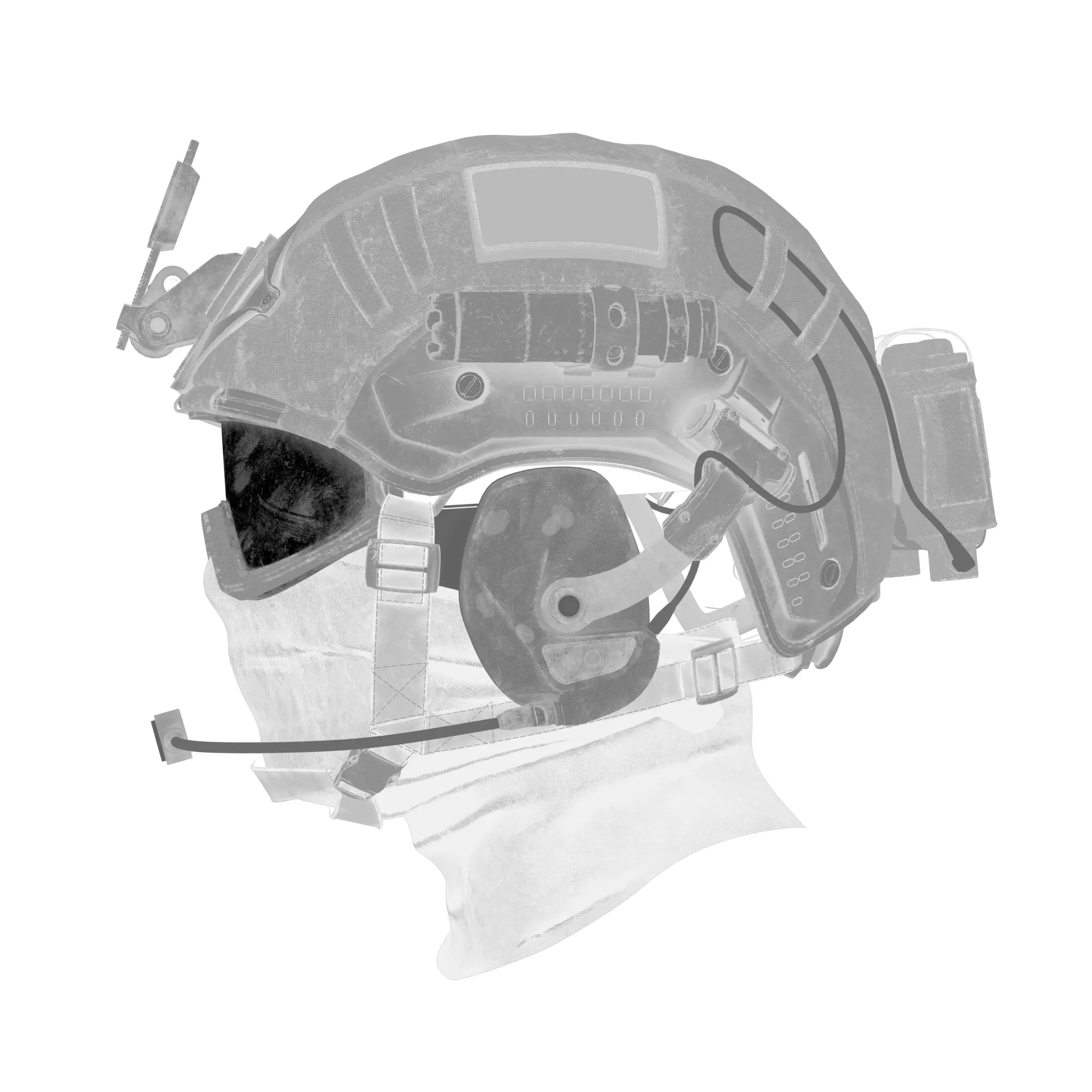 Military Tactical Helmet 3D model_8