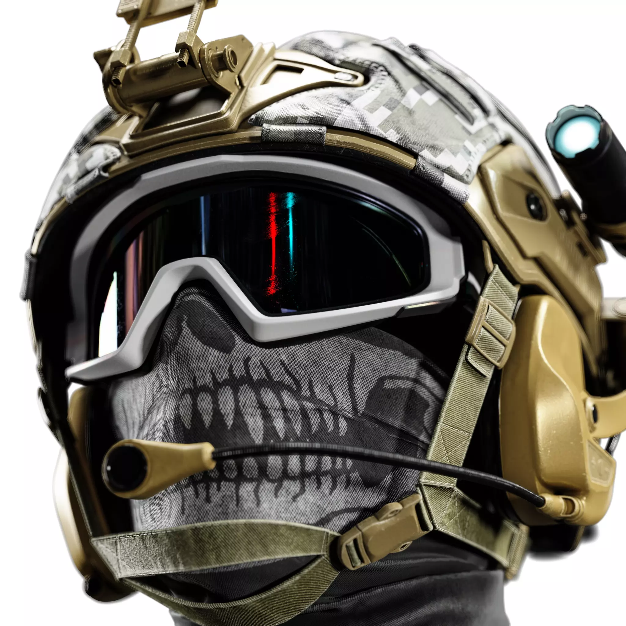 Military Tactical Helmet 3D model_20