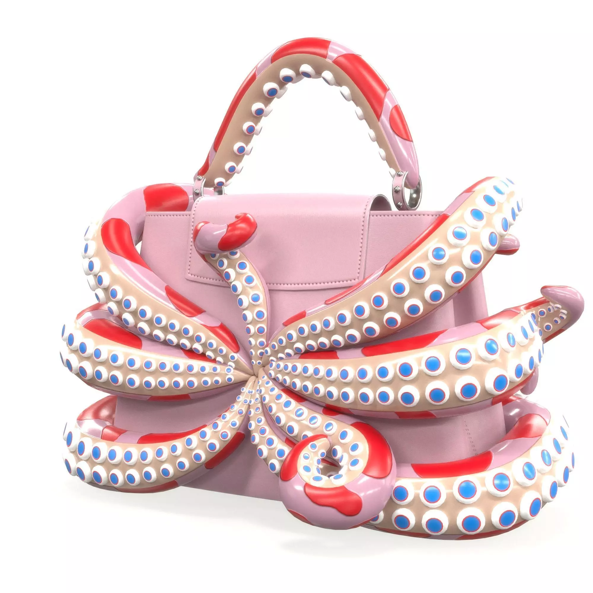 Louis Vuitton x Murakami Artycapucines Capucines Tentacle Bag Low-poly 3D model_2