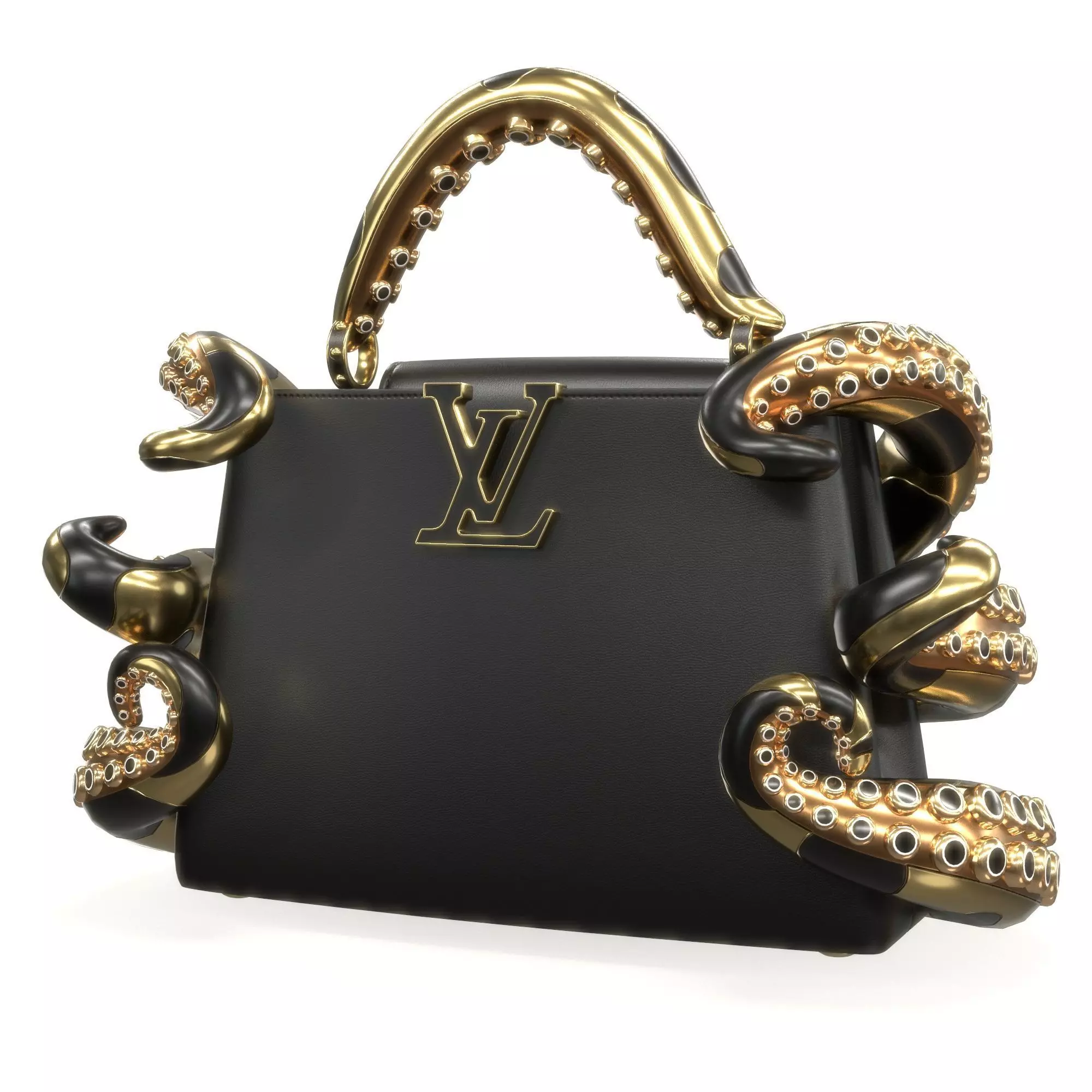 Louis Vuitton x Murakami Artycapucines Capucines Tentacle Bag Low-poly 3D model_15