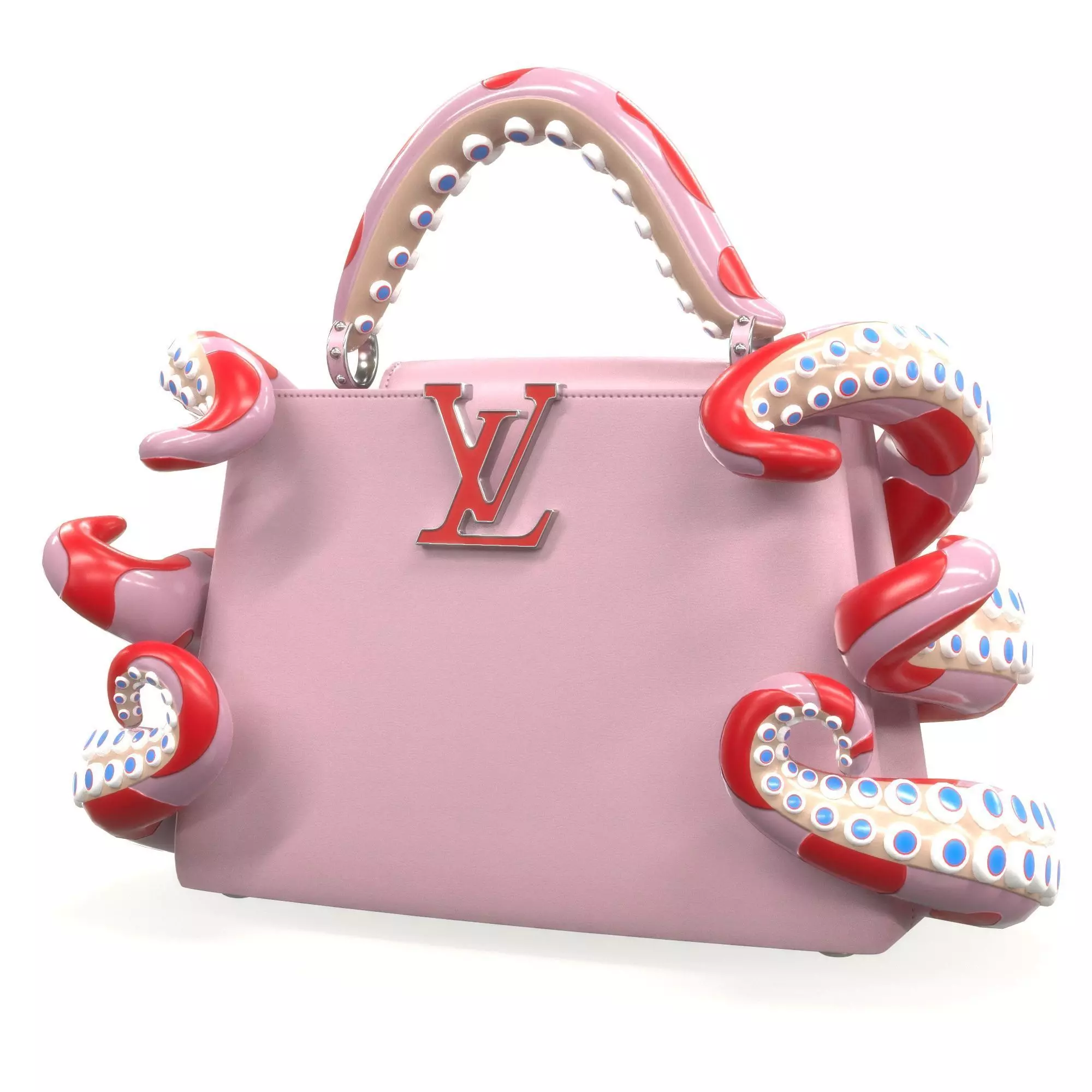 Louis Vuitton x Murakami Artycapucines Capucines Tentacle Bag Low-poly 3D model_1