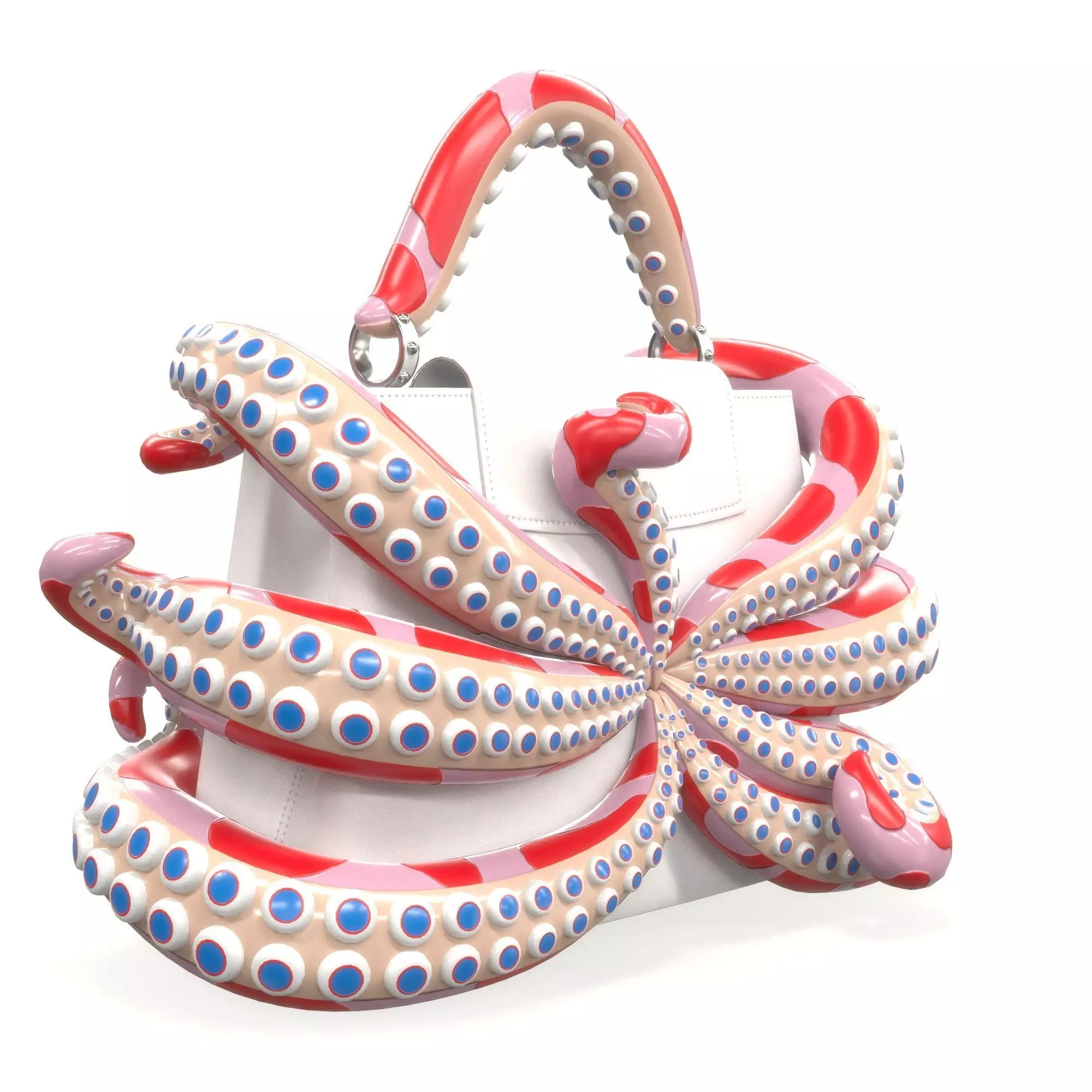Louis Vuitton x Murakami Artycapucines Capucines Tentacle Bag Low-poly 3D model_6
