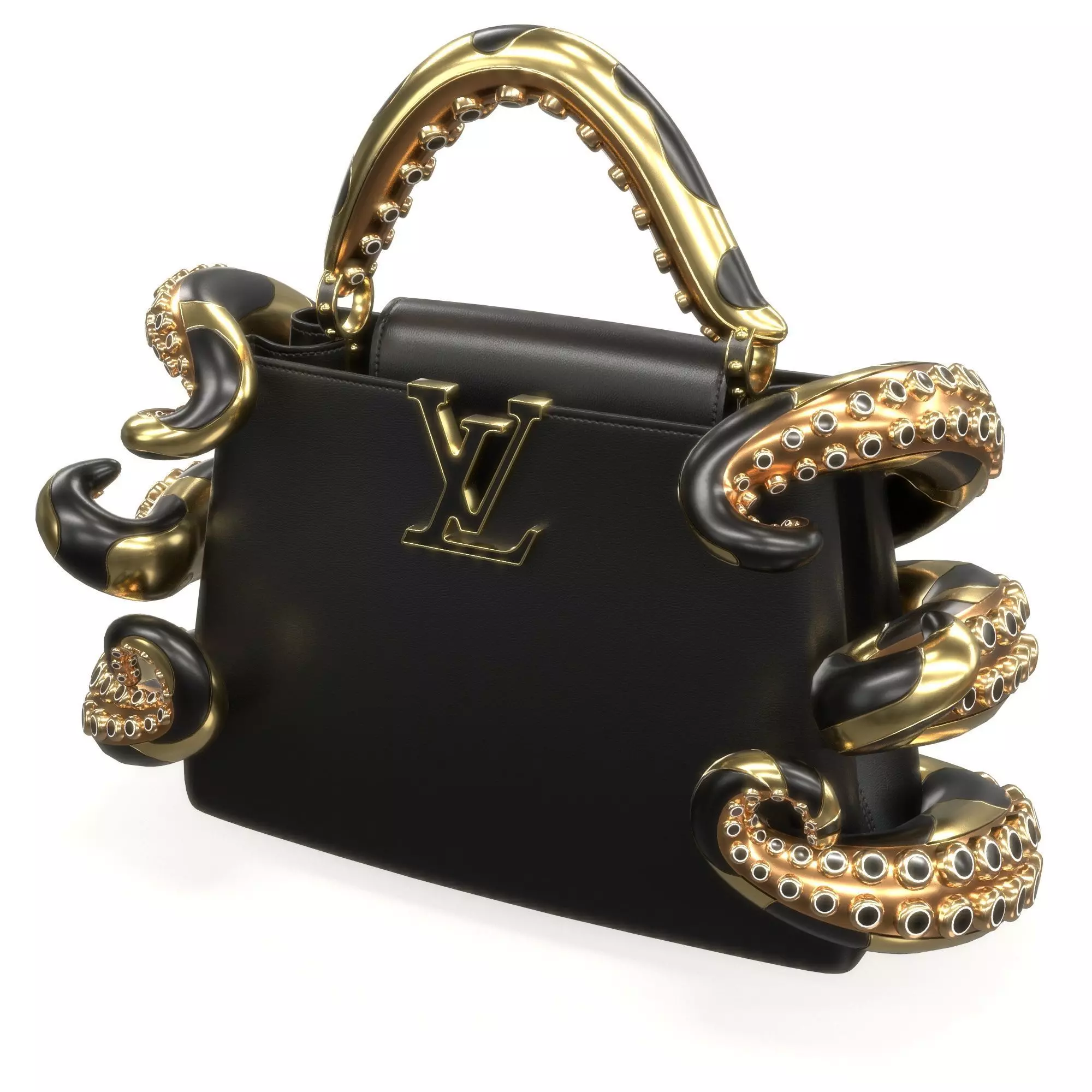 Louis Vuitton x Murakami Artycapucines Capucines Tentacle Bag Low-poly 3D model_16