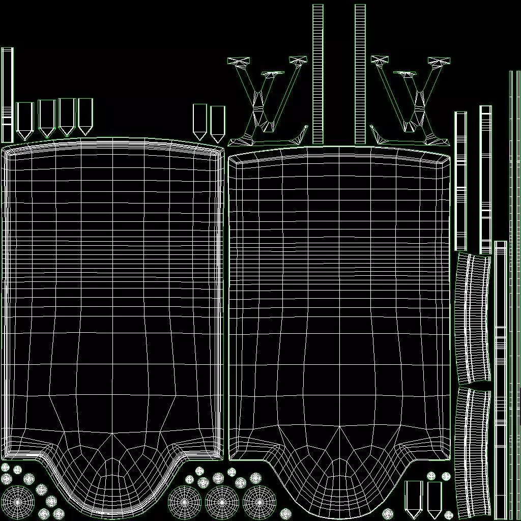 Louis Vuitton x Murakami Artycapucines Capucines Tentacle Bag Low-poly 3D model_19