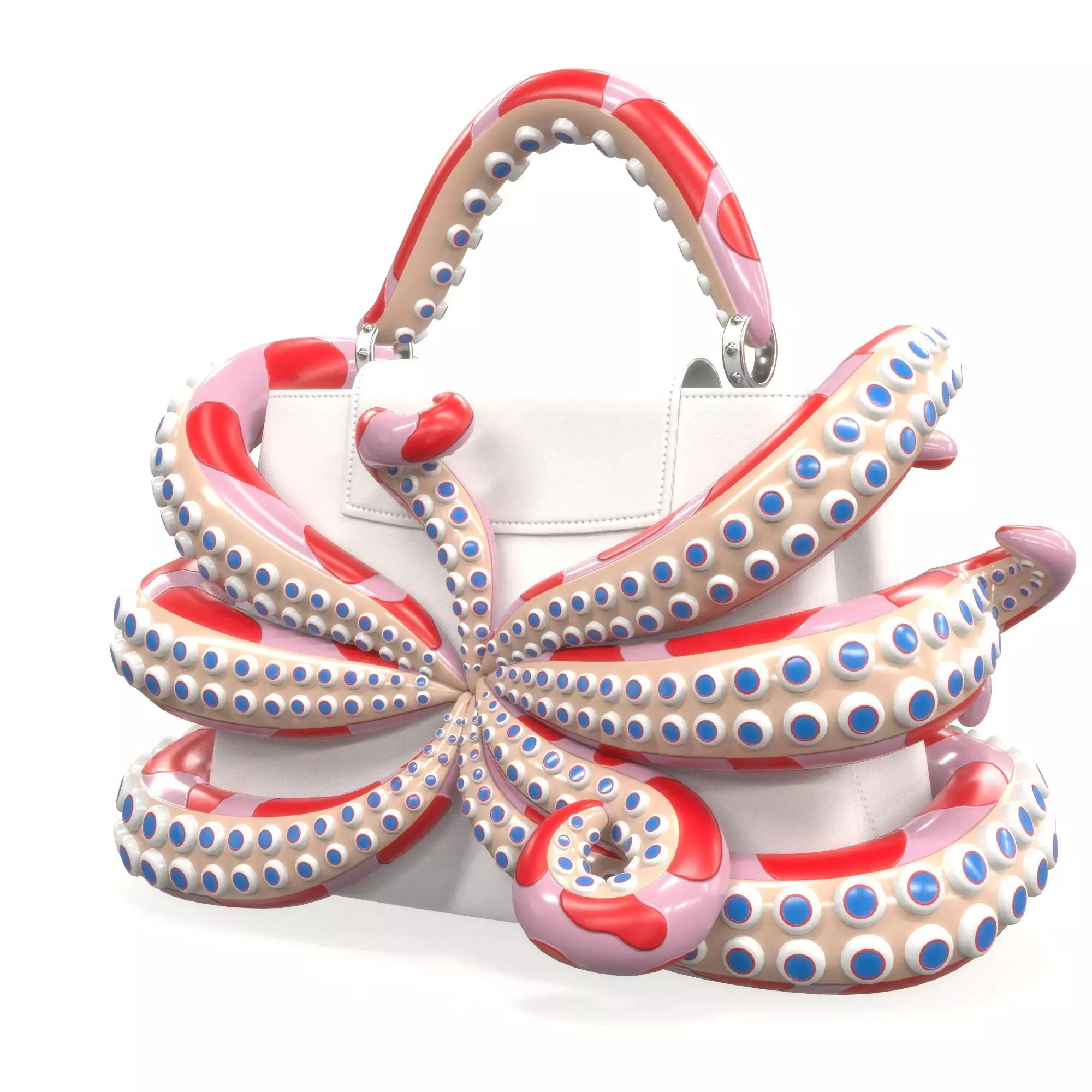Louis Vuitton x Murakami Artycapucines Capucines Tentacle Bag Low-poly 3D model_10