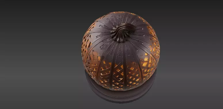 Premium Pumpkin Lantern 3D Model Halloween Decor Print-Ready 3D print model_6